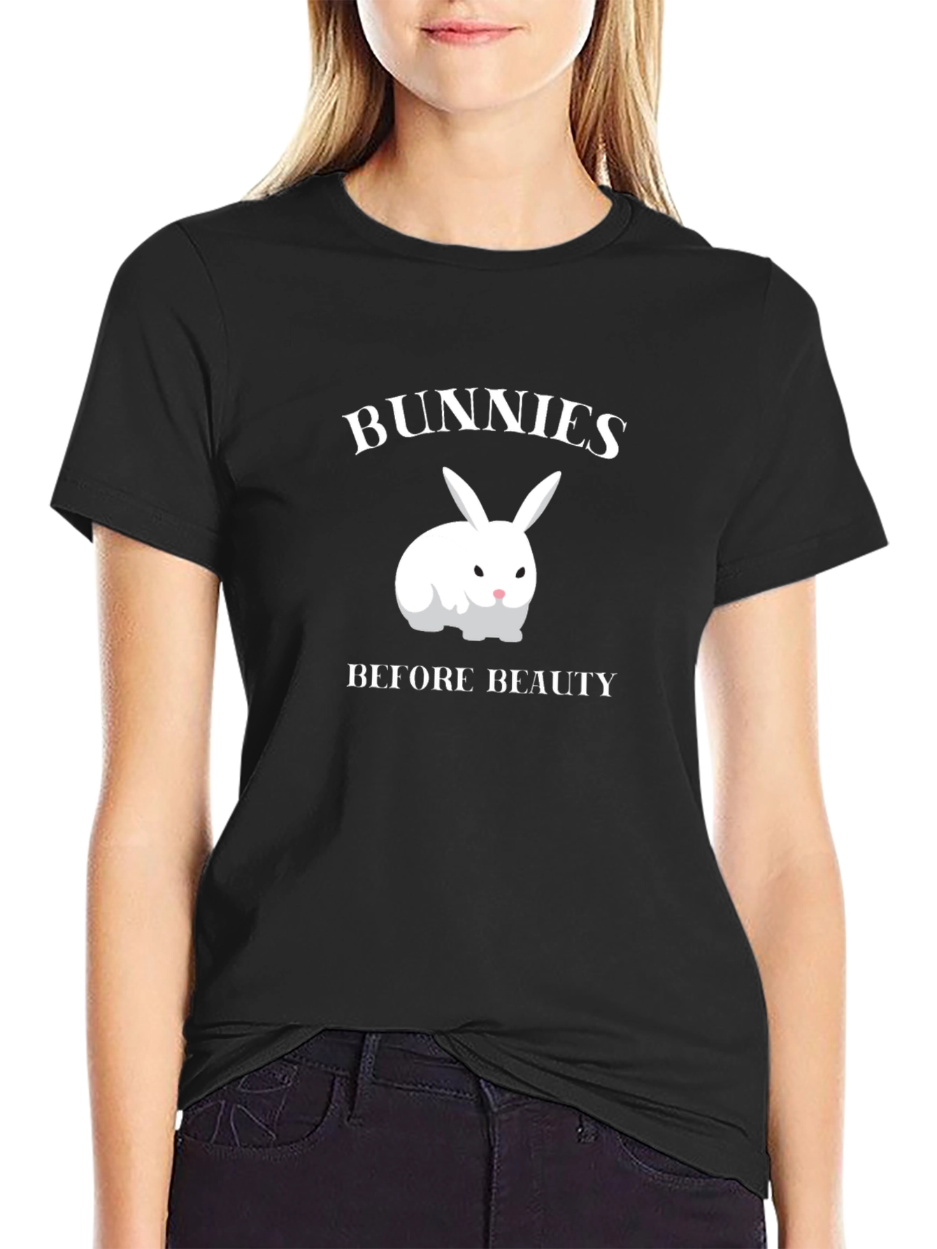 Bunnies Before Beauty Graphic T-Shirt