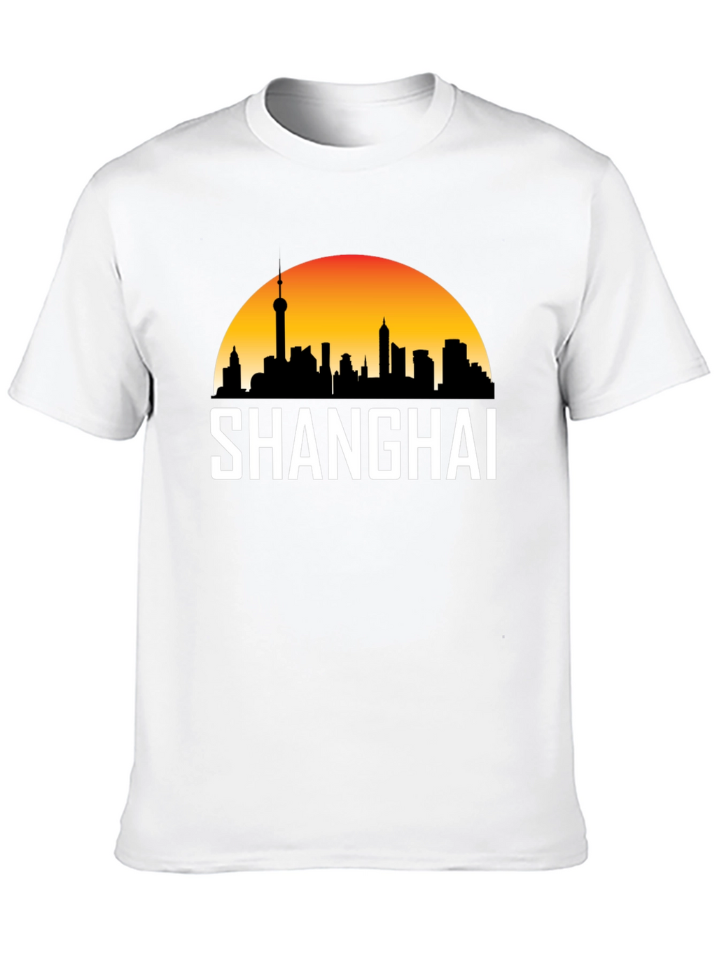 Shanghai Skyline Graphic T-Shirt