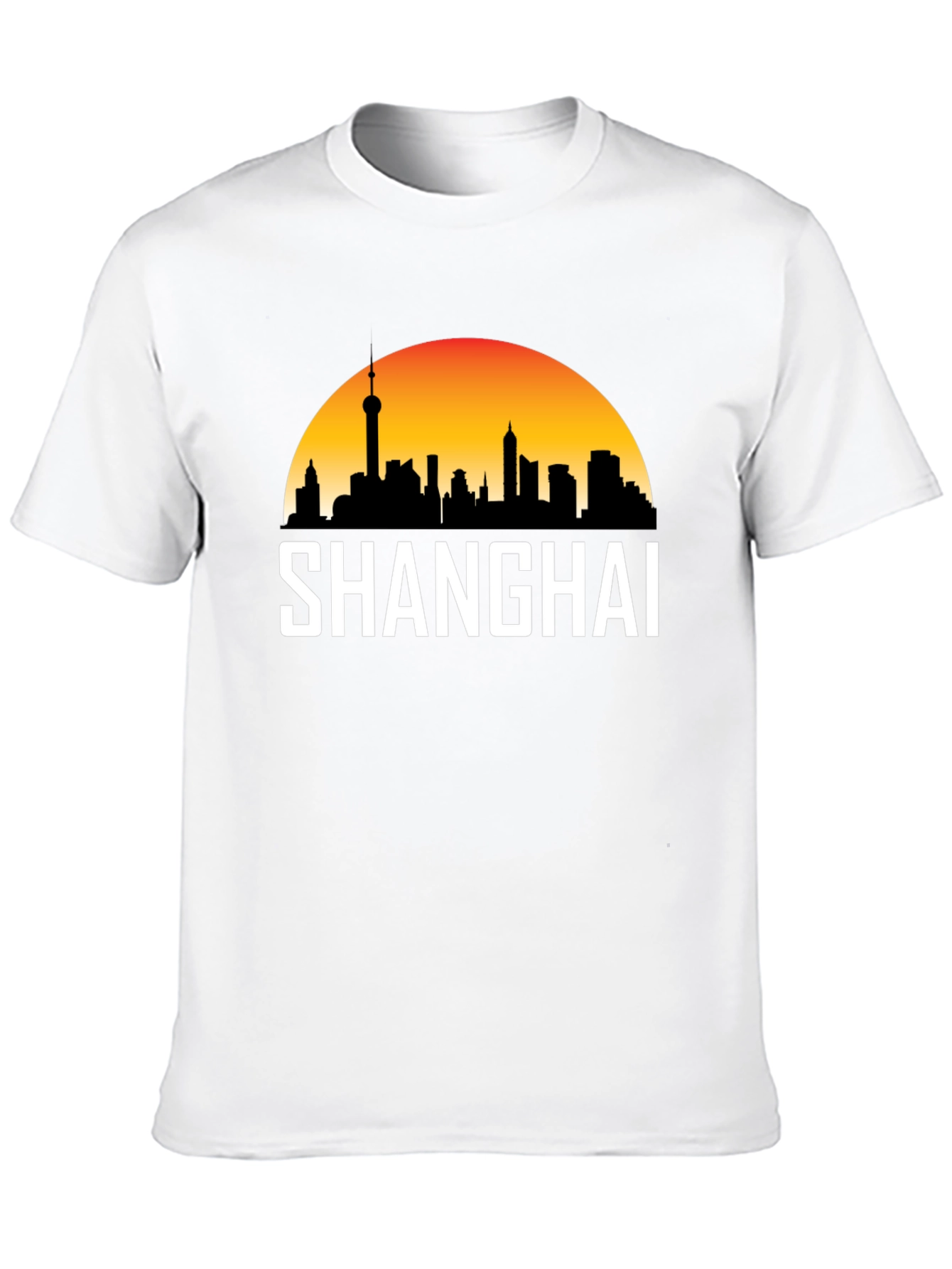Shanghai Skyline Graphic T-Shirt