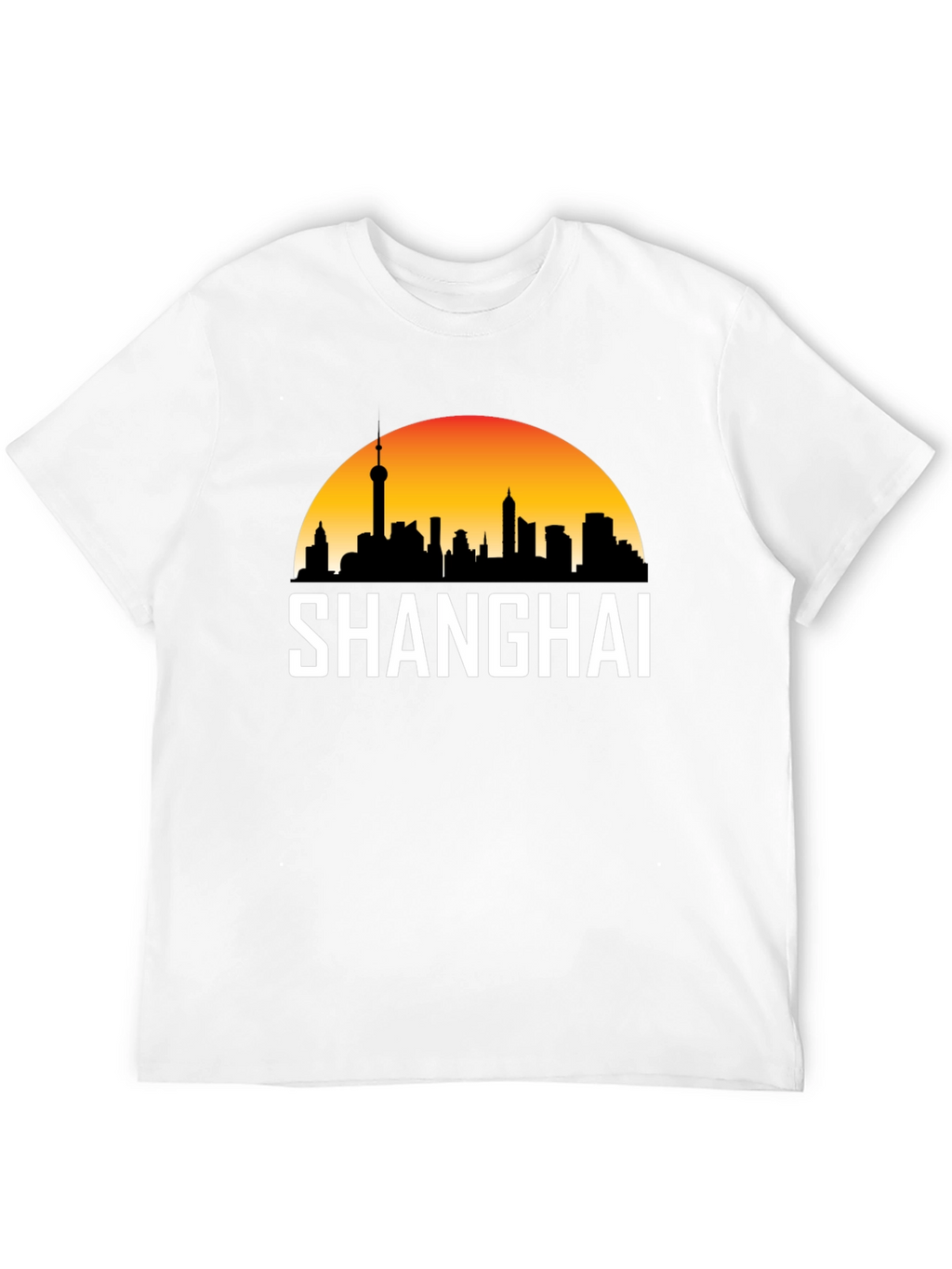 Shanghai Skyline Graphic T-Shirt