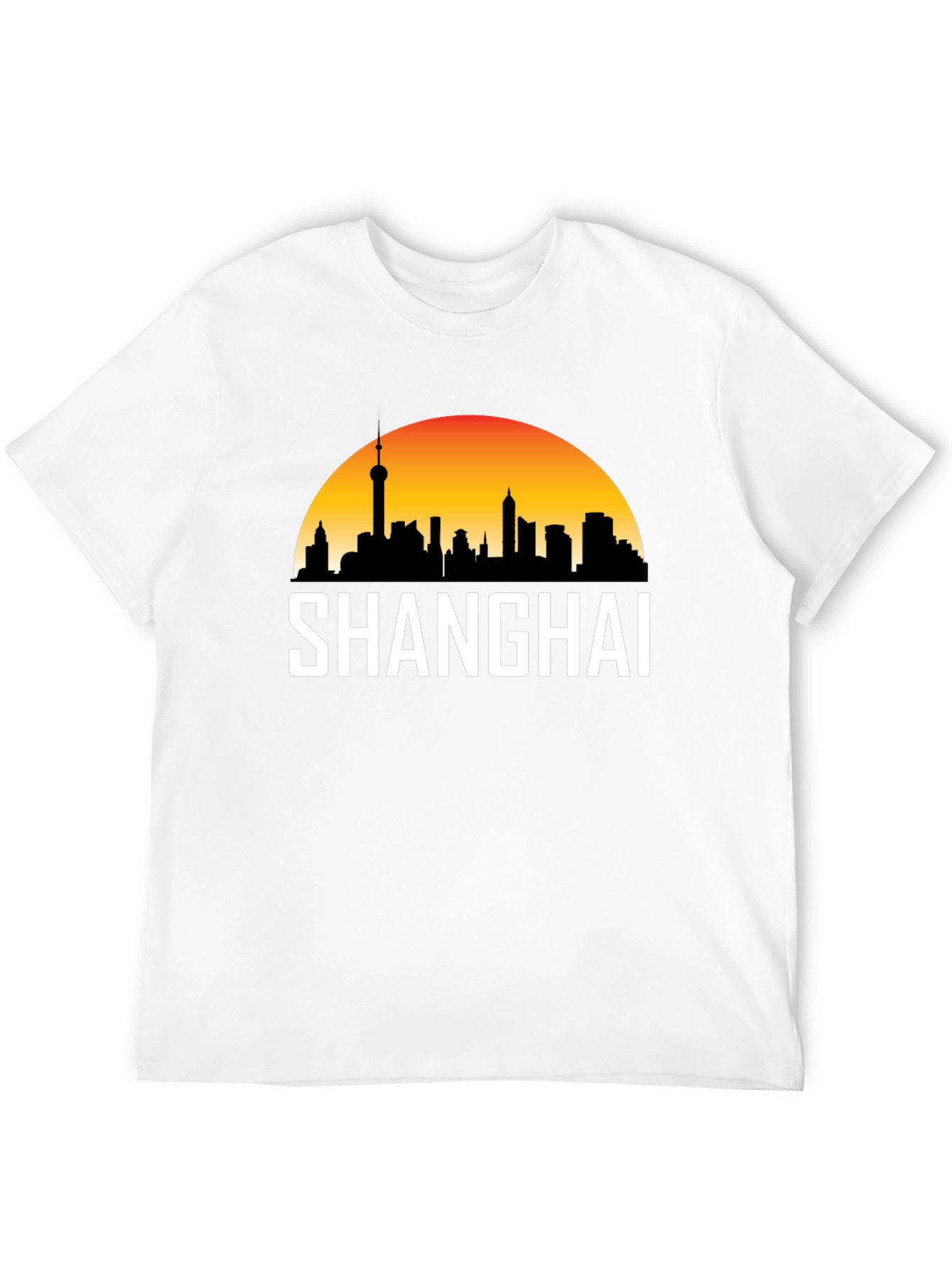 Shanghai Skyline Graphic T-Shirt