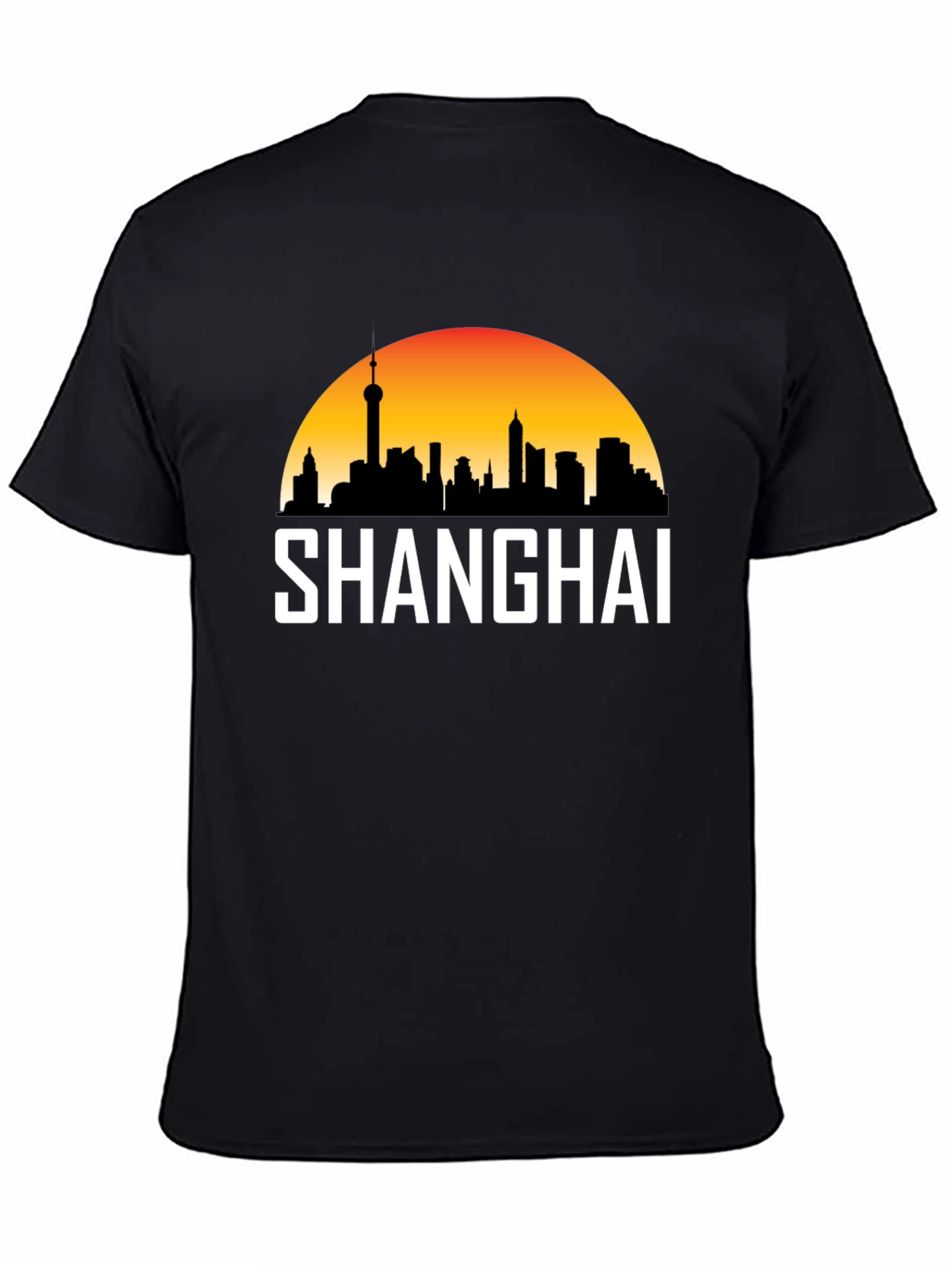 Shanghai Skyline Graphic T-Shirt