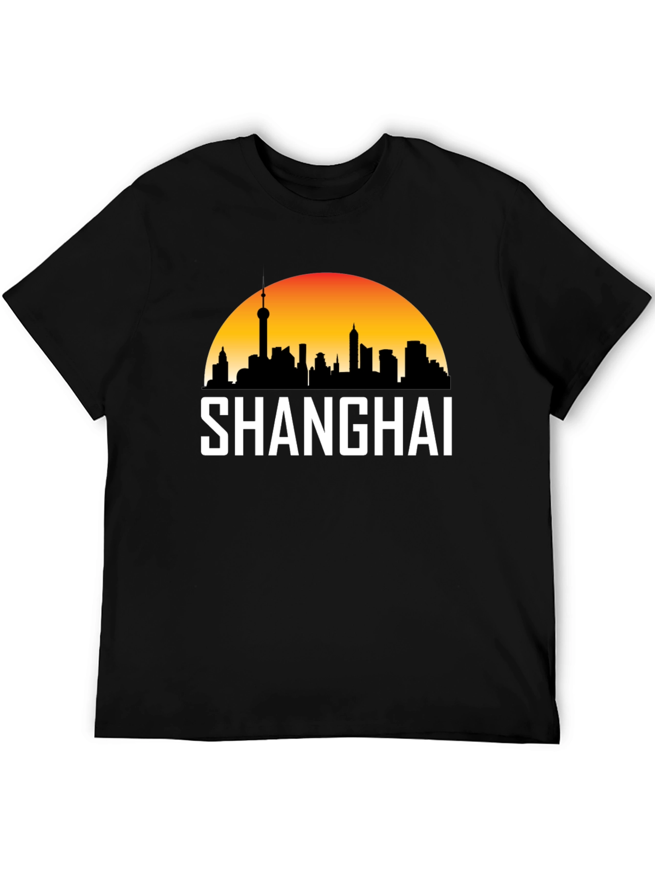 Shanghai Skyline Graphic T-Shirt