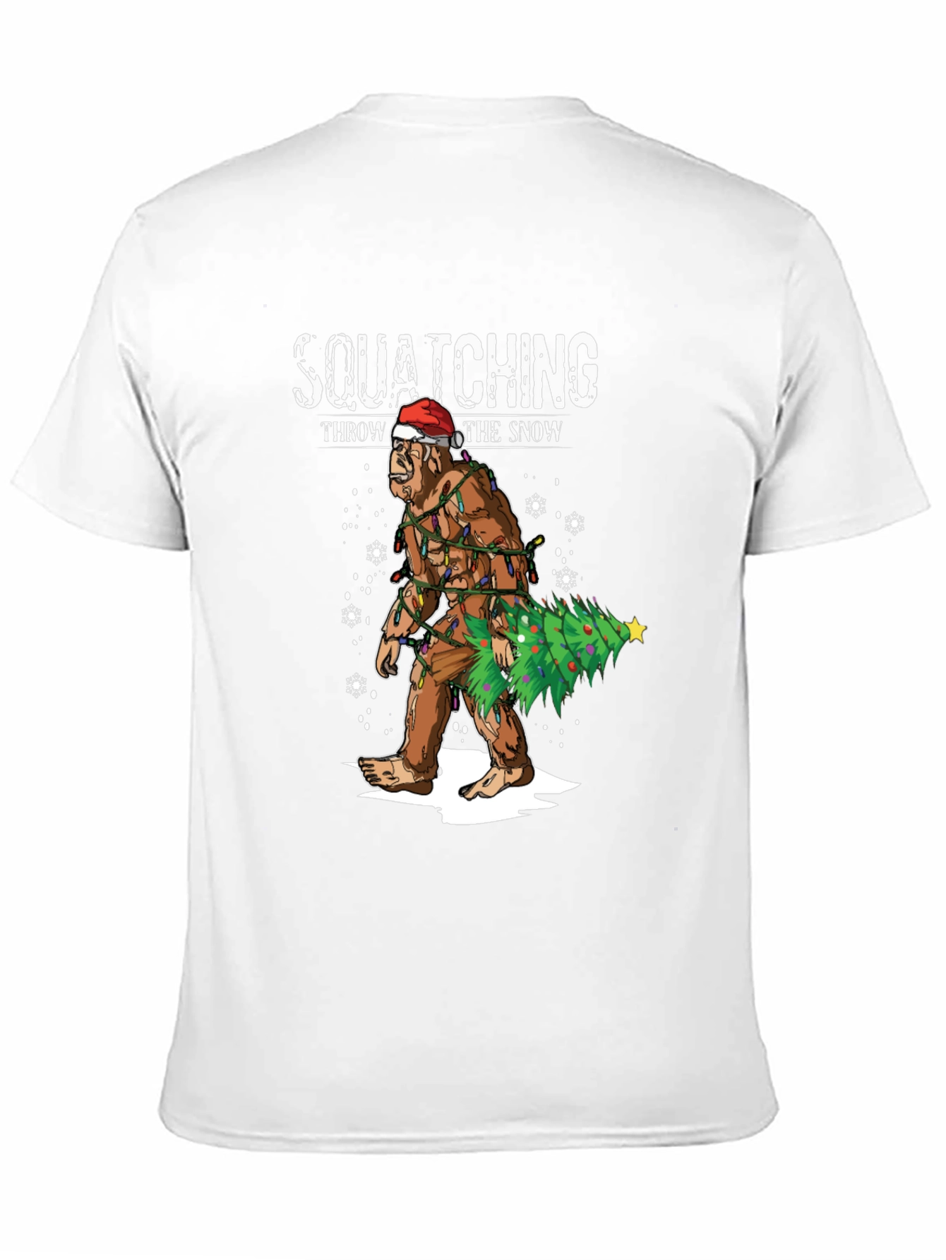 Squatching Through the Snow Holiday T-Shirt