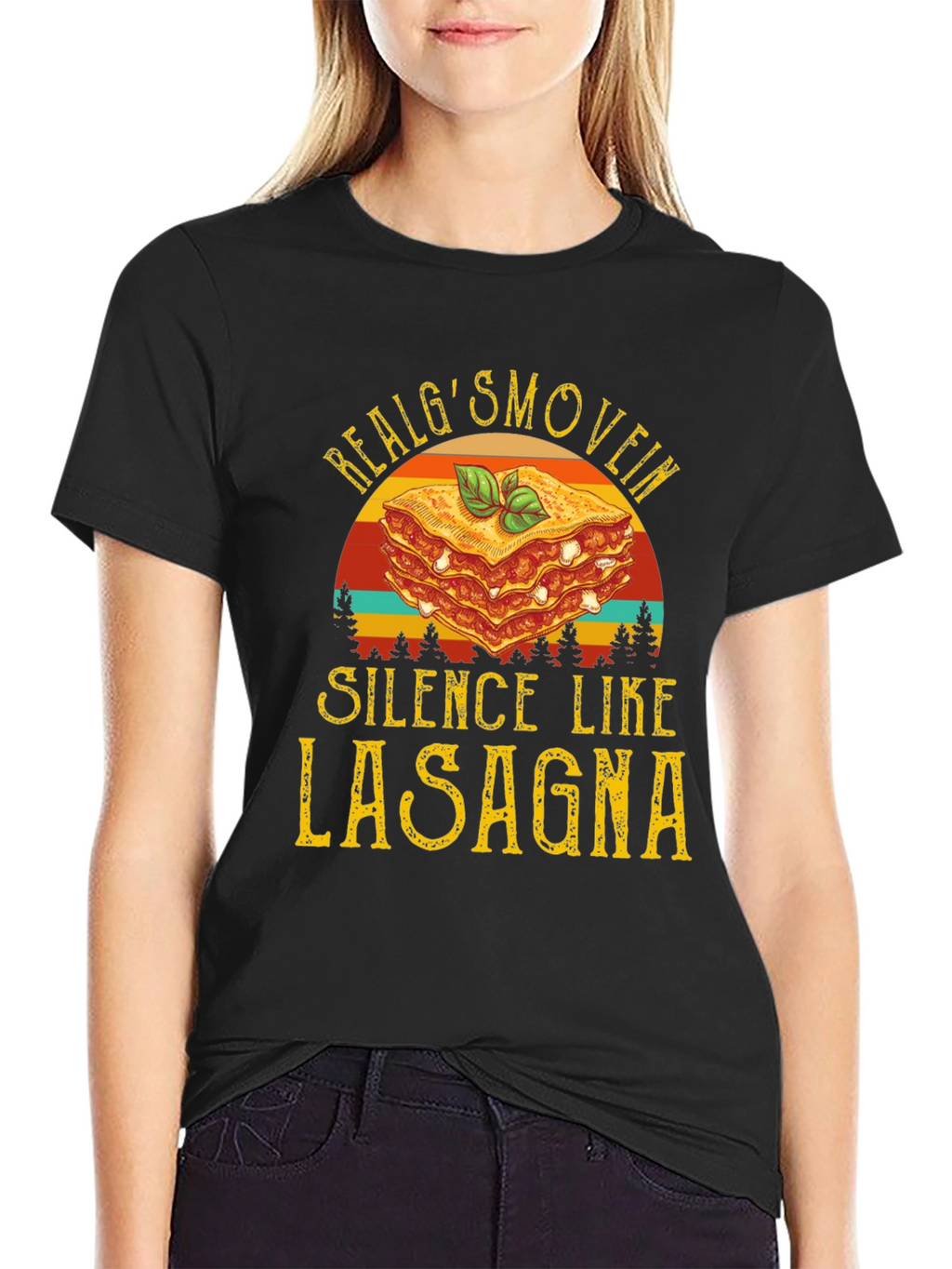 Real Gs Move in Silence Like Lasagna T-Shirt