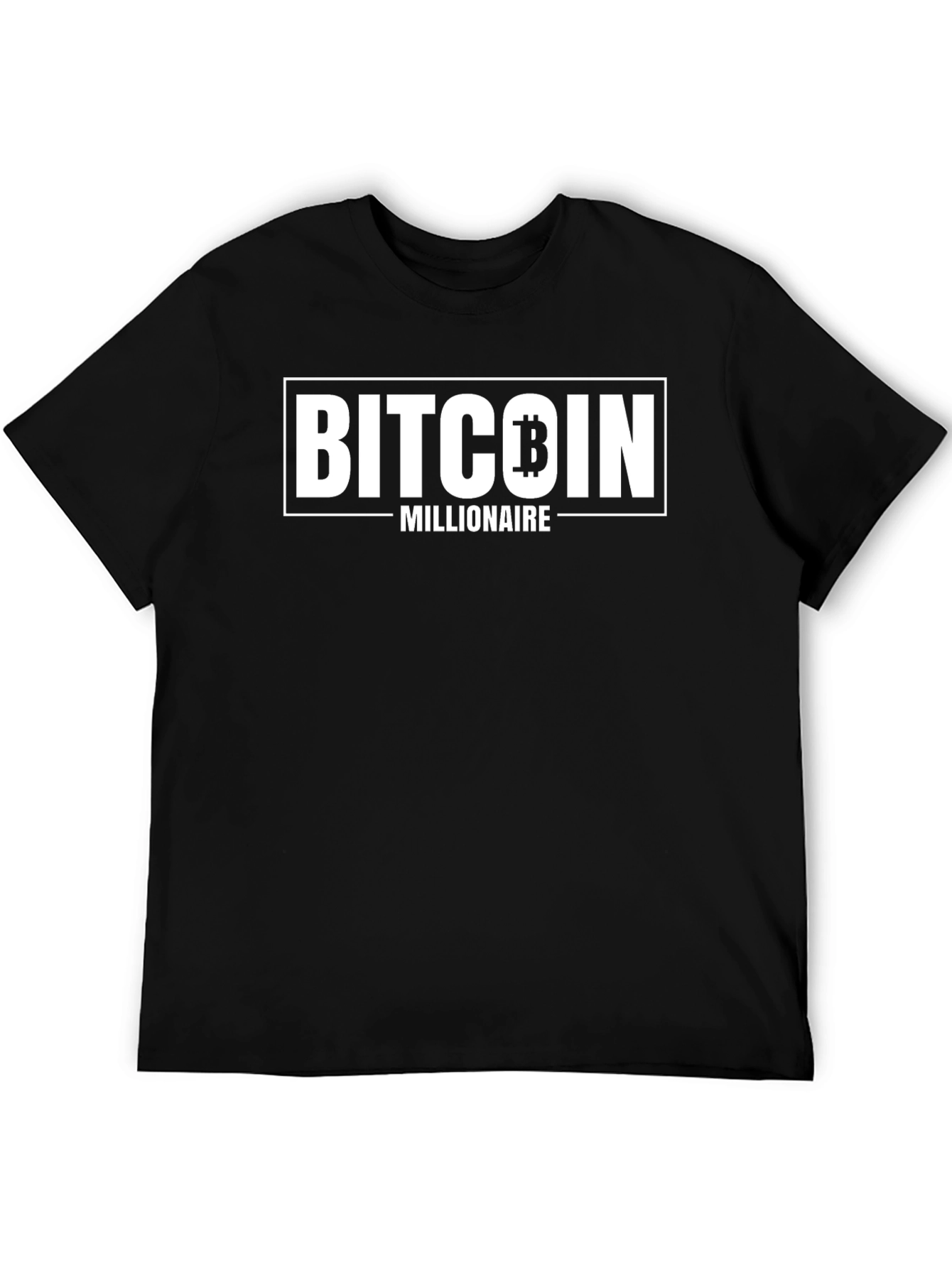 Bitcoin Millionaire Black Graphic Tee
