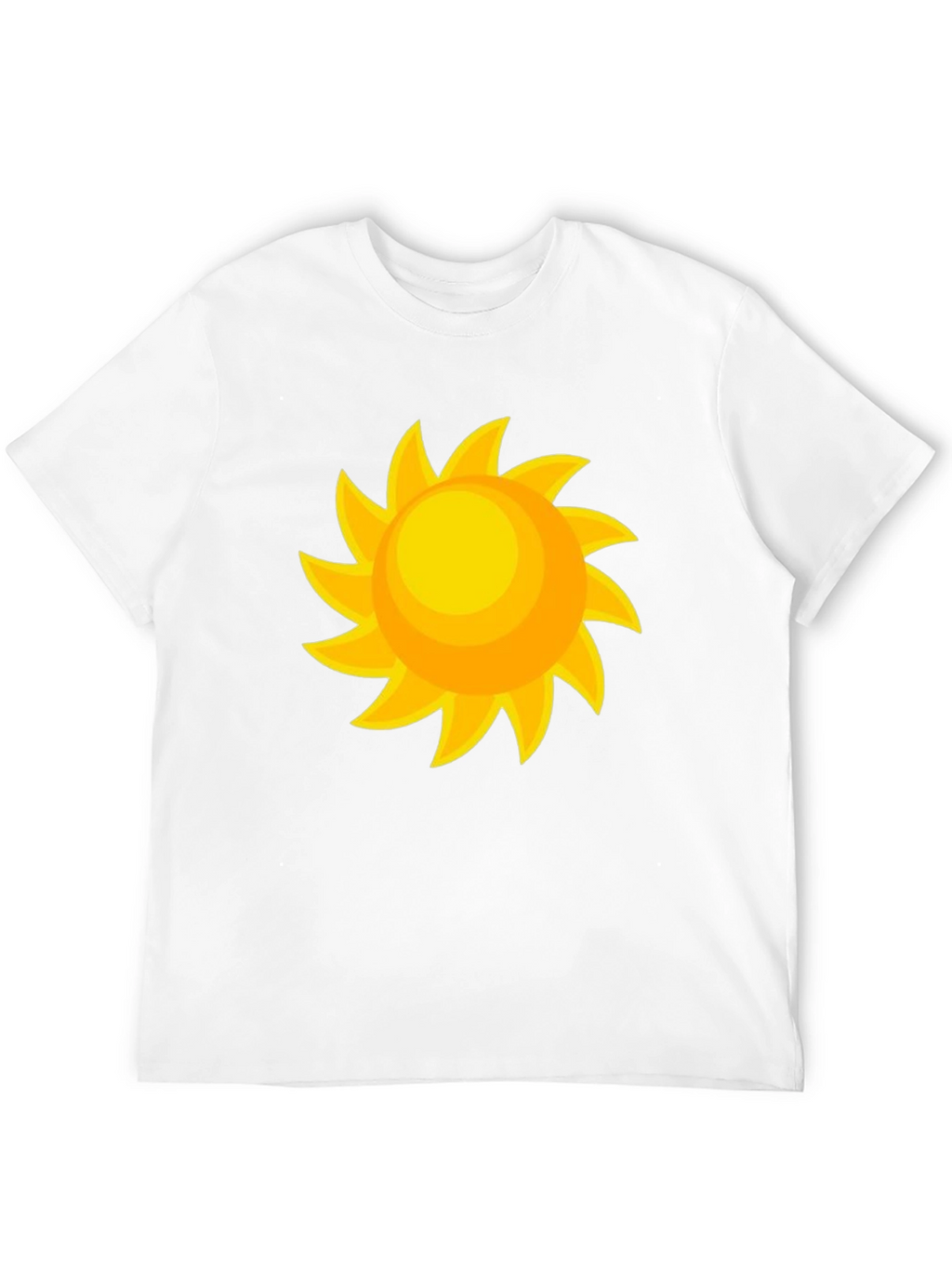 Sunny Day Graphic Tee - Black Cotton Comfort
