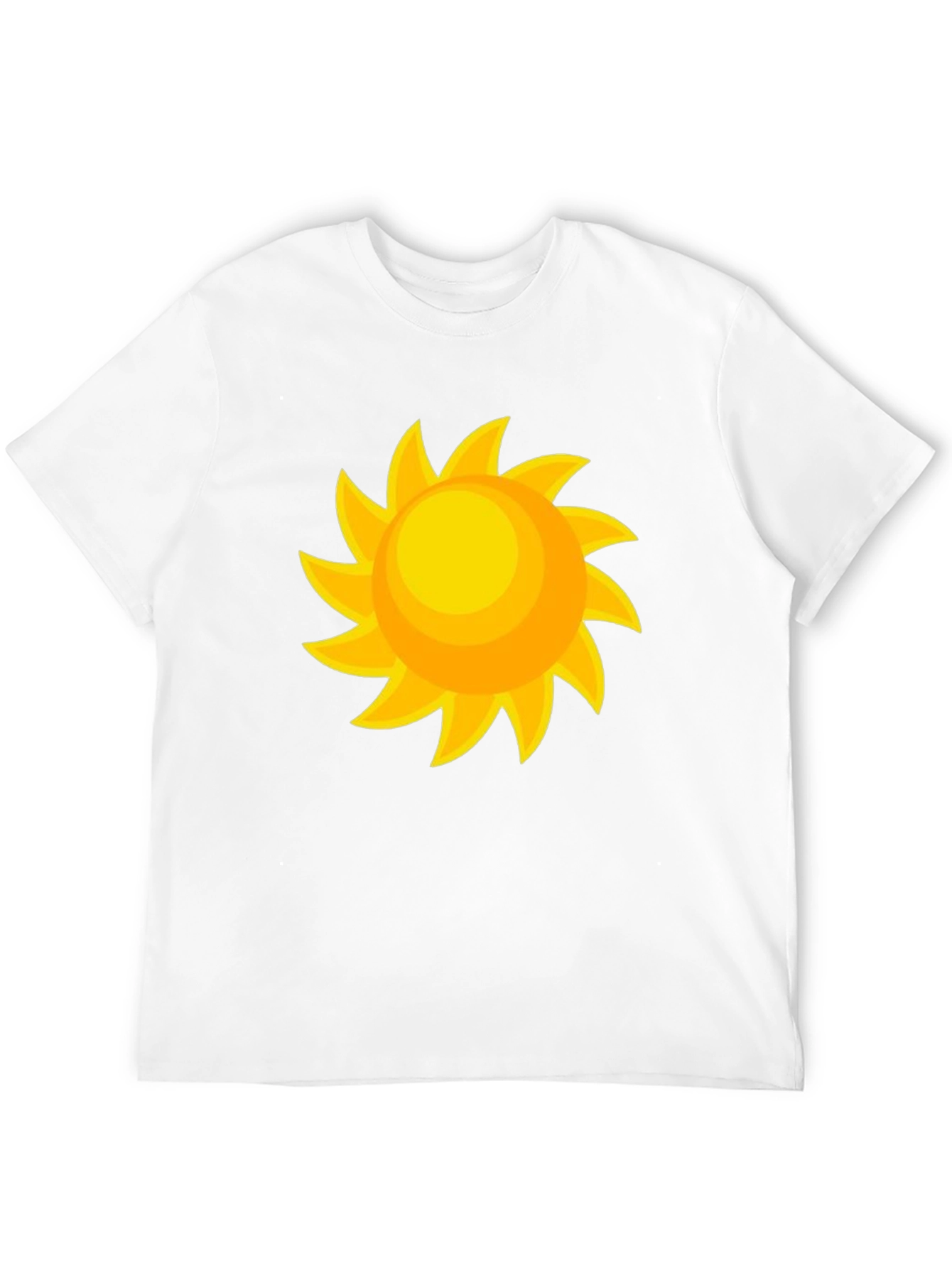 Sunny Day Graphic Tee - Black Cotton Comfort