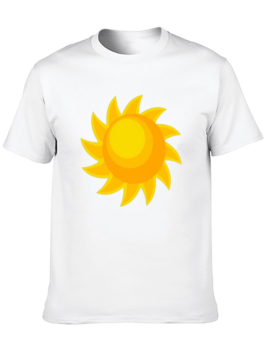 Sunny Day Graphic Tee - Black Cotton Comfort