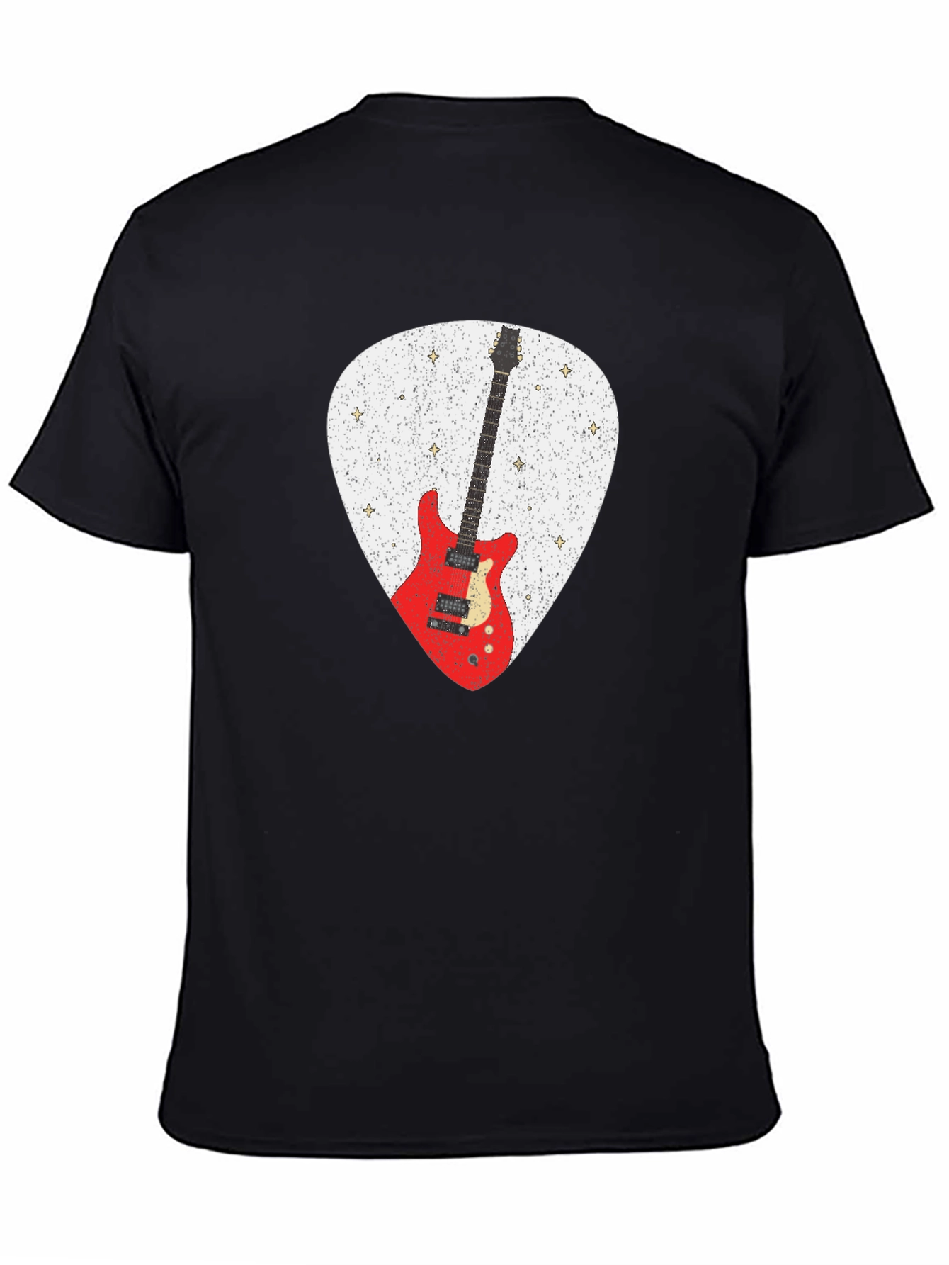 Guitar Pick Graphic T-Shirt - Rock Music Tee