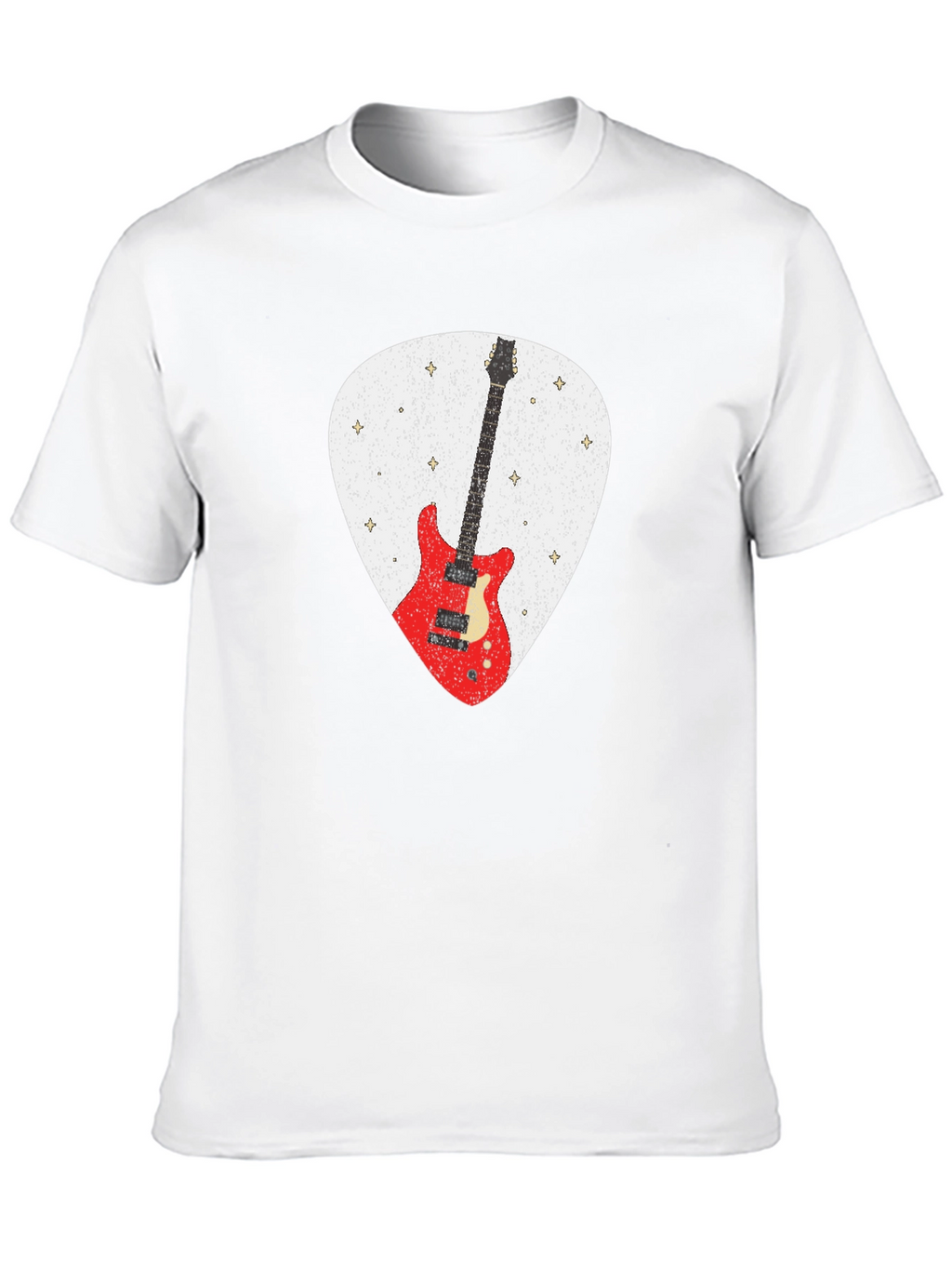 Guitar Pick Graphic T-Shirt - Rock Music Tee