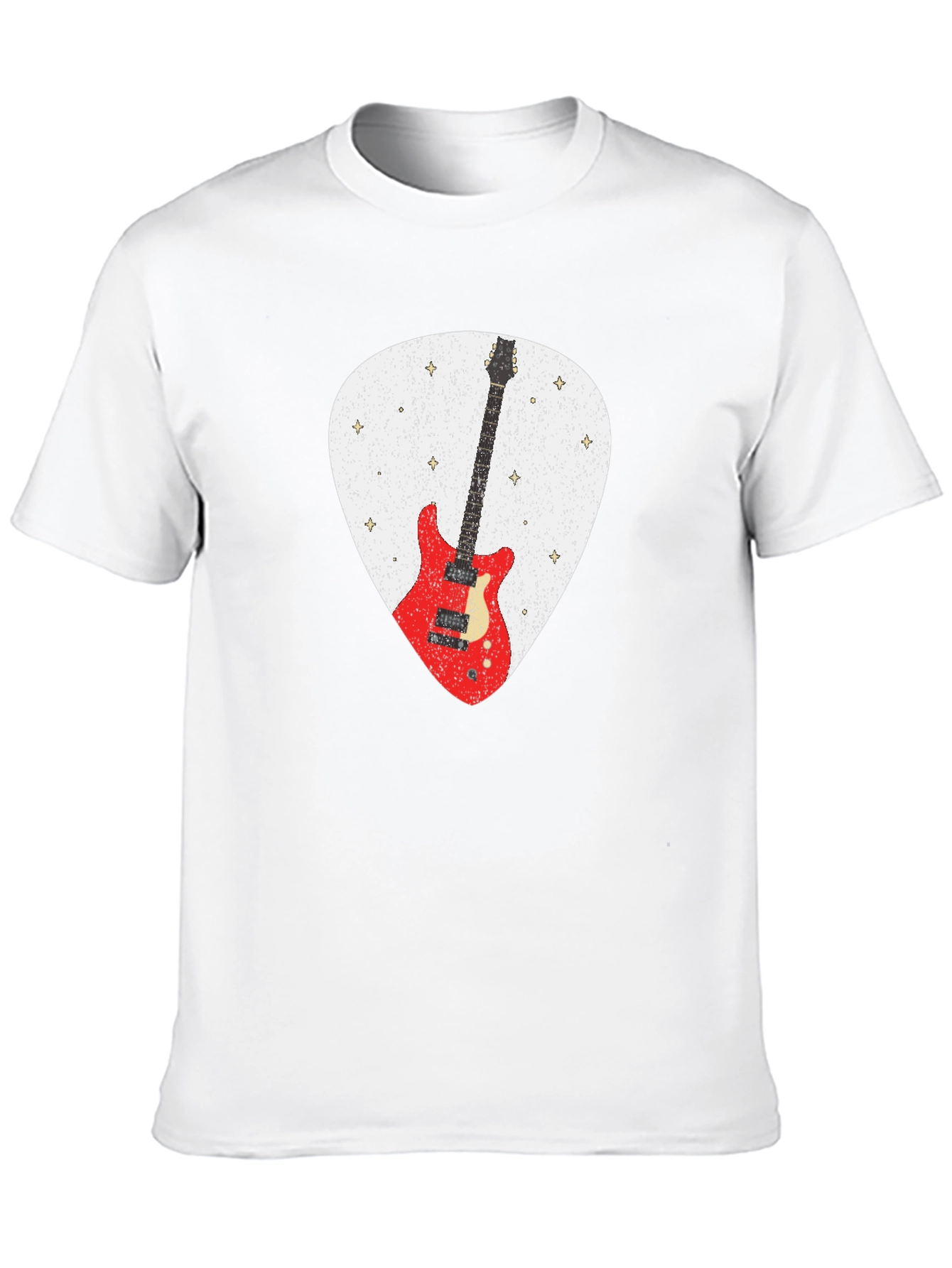 Guitar Pick Graphic T-Shirt - Rock Music Tee