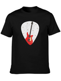 Guitar Pick Graphic T-Shirt - Rock Music Tee