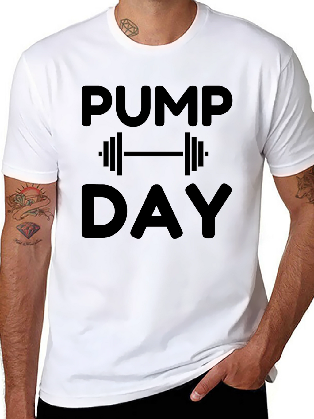 Pump Day Black Graphic Tee