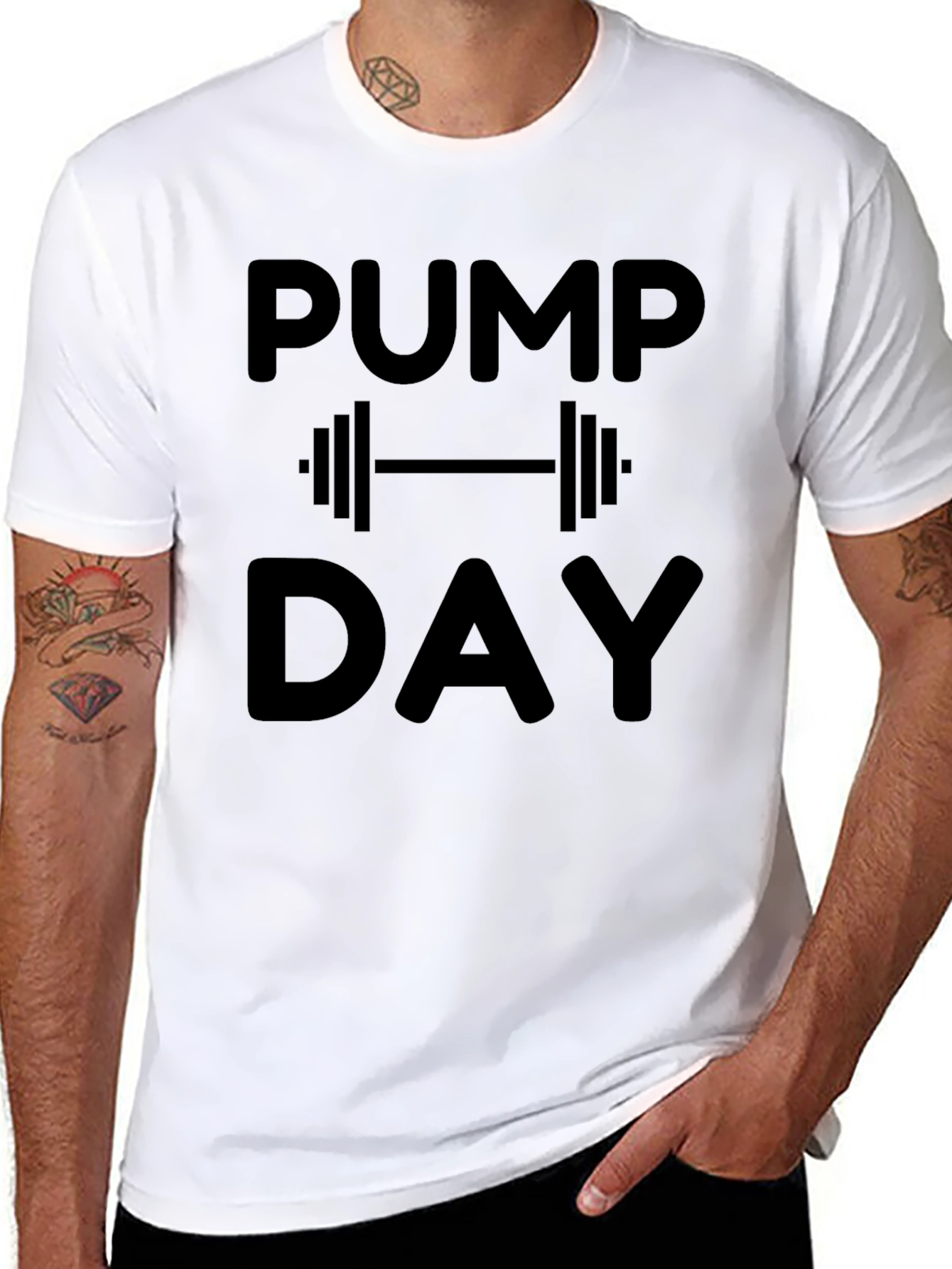 Pump Day Black Graphic Tee
