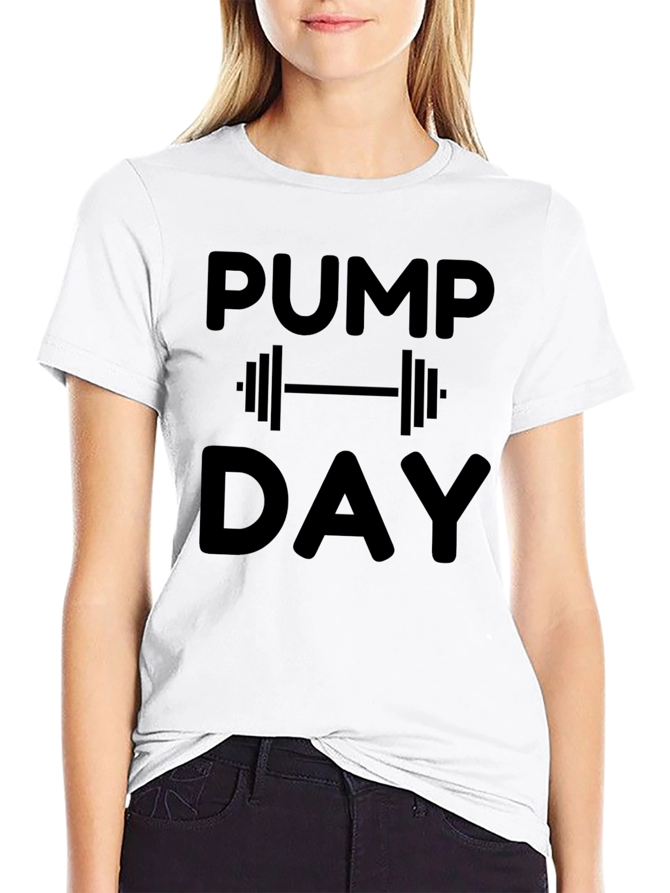 Pump Day Black Graphic Tee