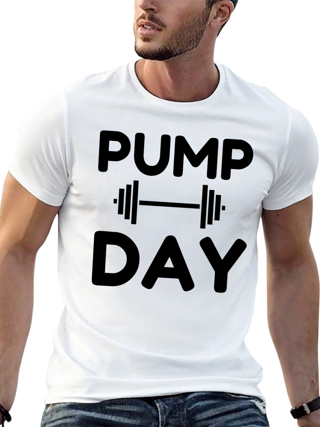Pump Day Black Graphic Tee