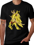 Saint Seiya Anime Graphic Black T-Shirt