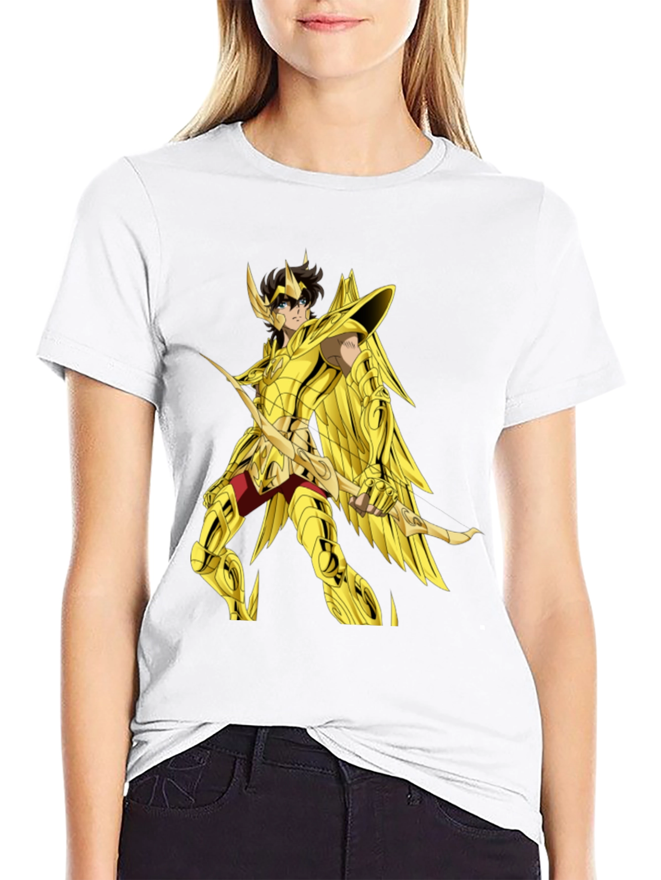 Saint Seiya Anime Graphic Black T-Shirt