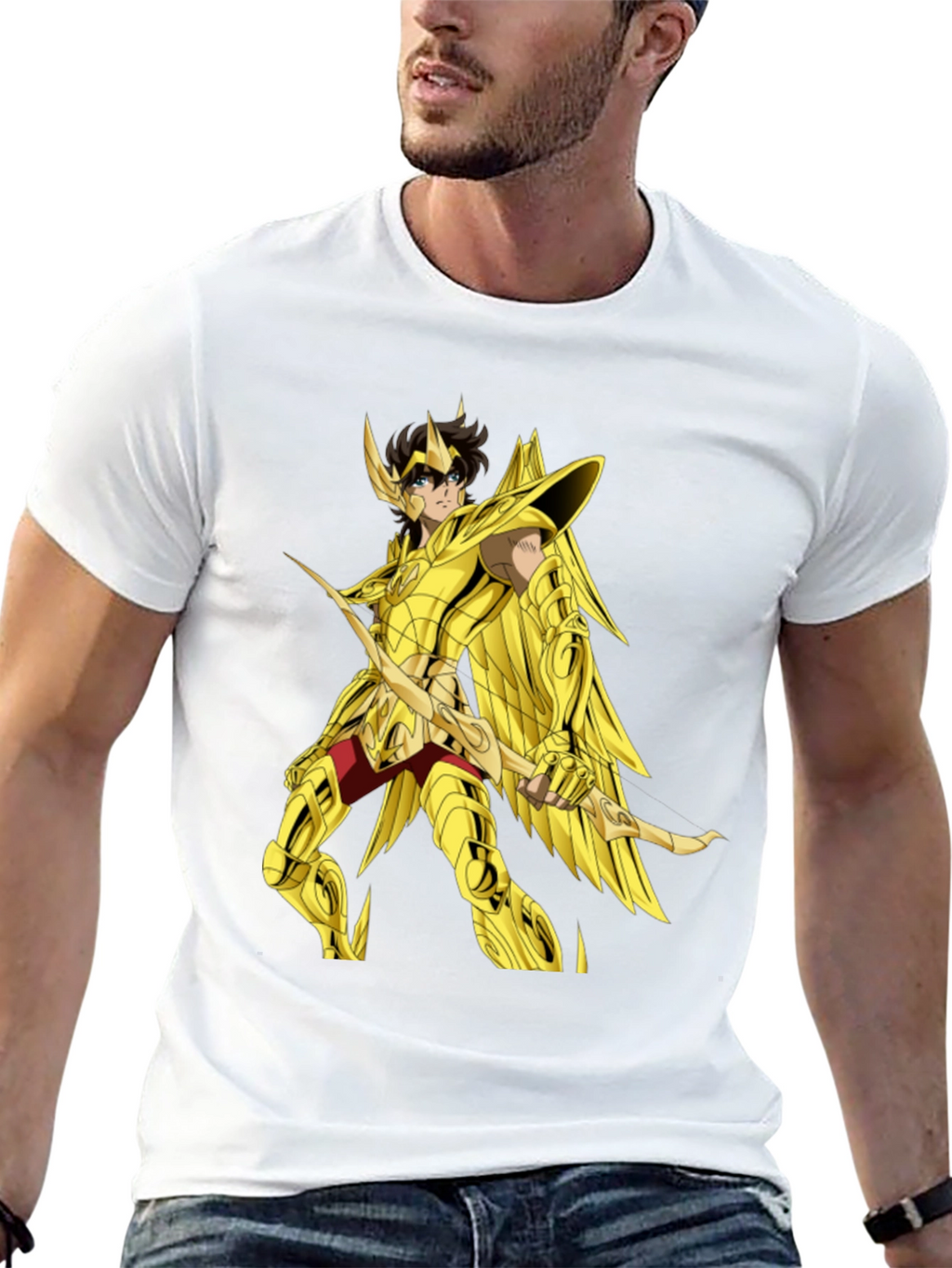 Saint Seiya Anime Graphic Black T-Shirt
