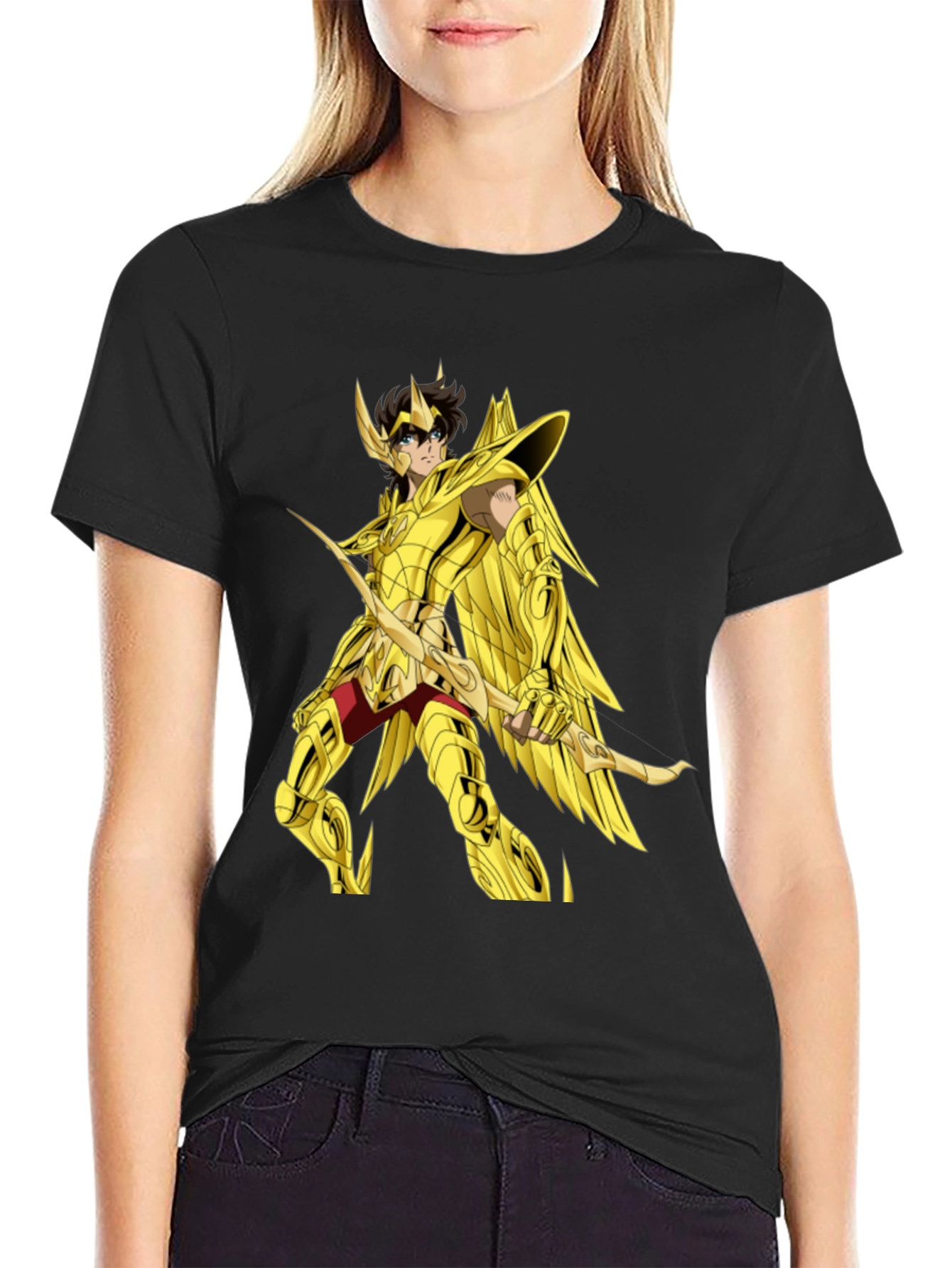 Saint Seiya Anime Graphic Black T-Shirt