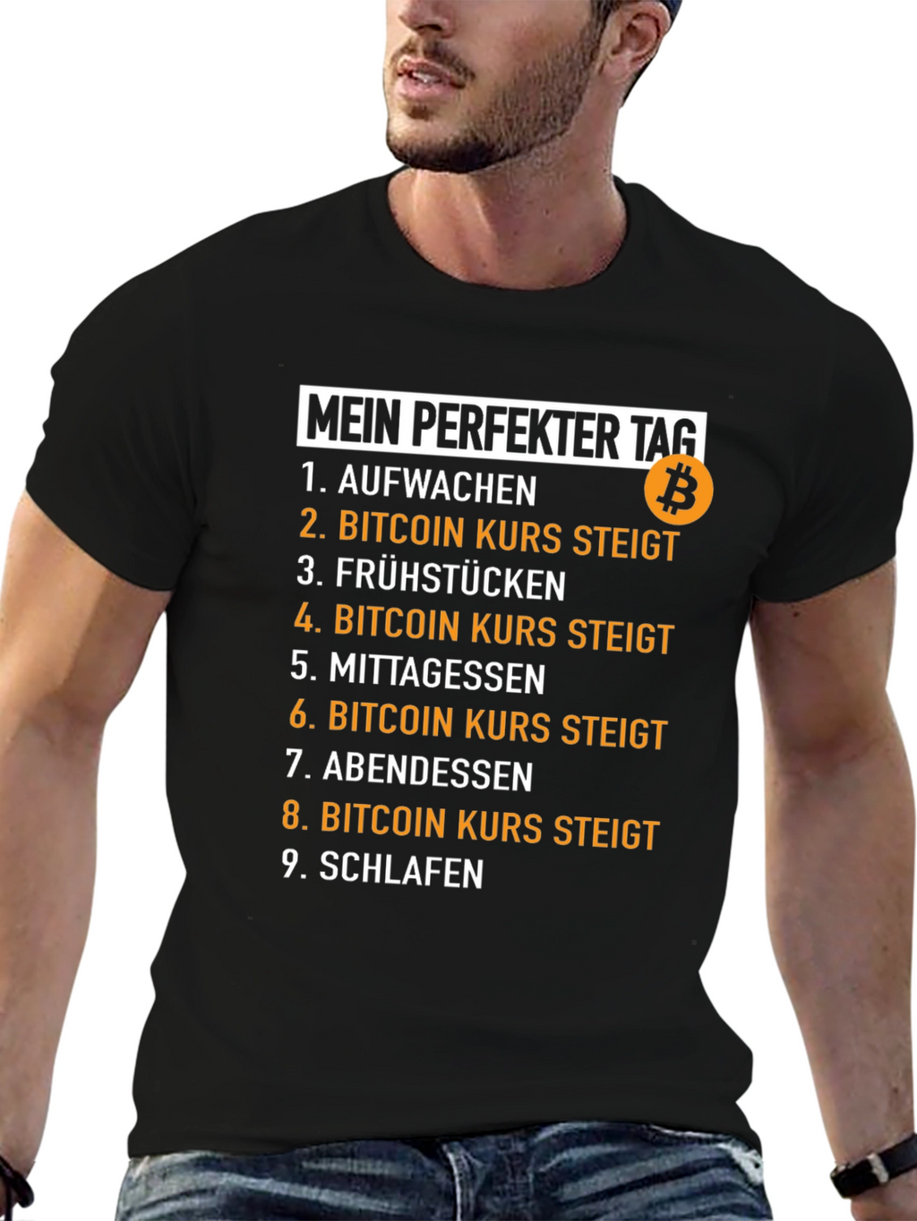 Bitcoin Perfect Day T-Shirt - Crypto Humor Tee