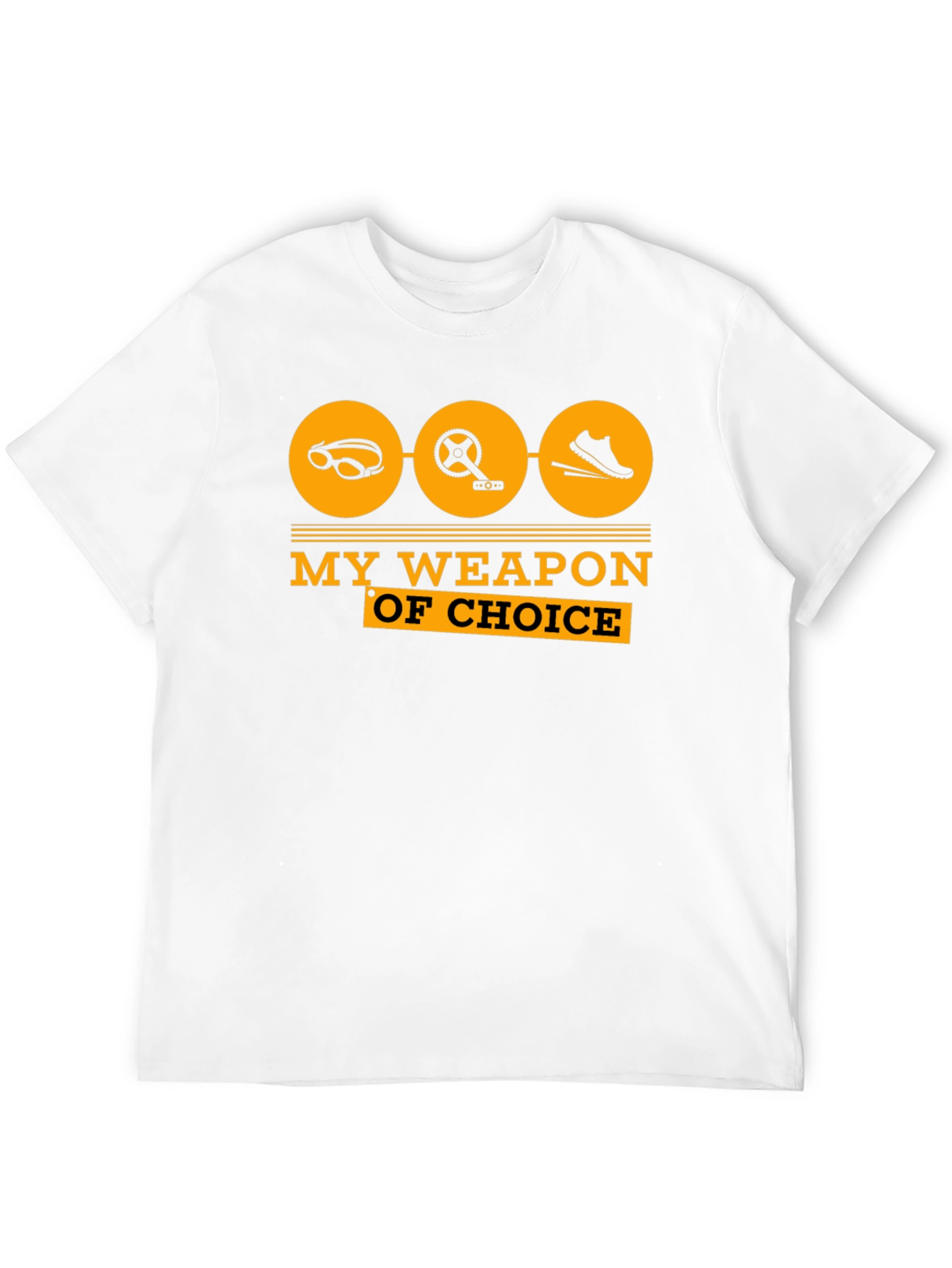 Triathlon T-Shirt: My Weapon of Choice - Black Tee