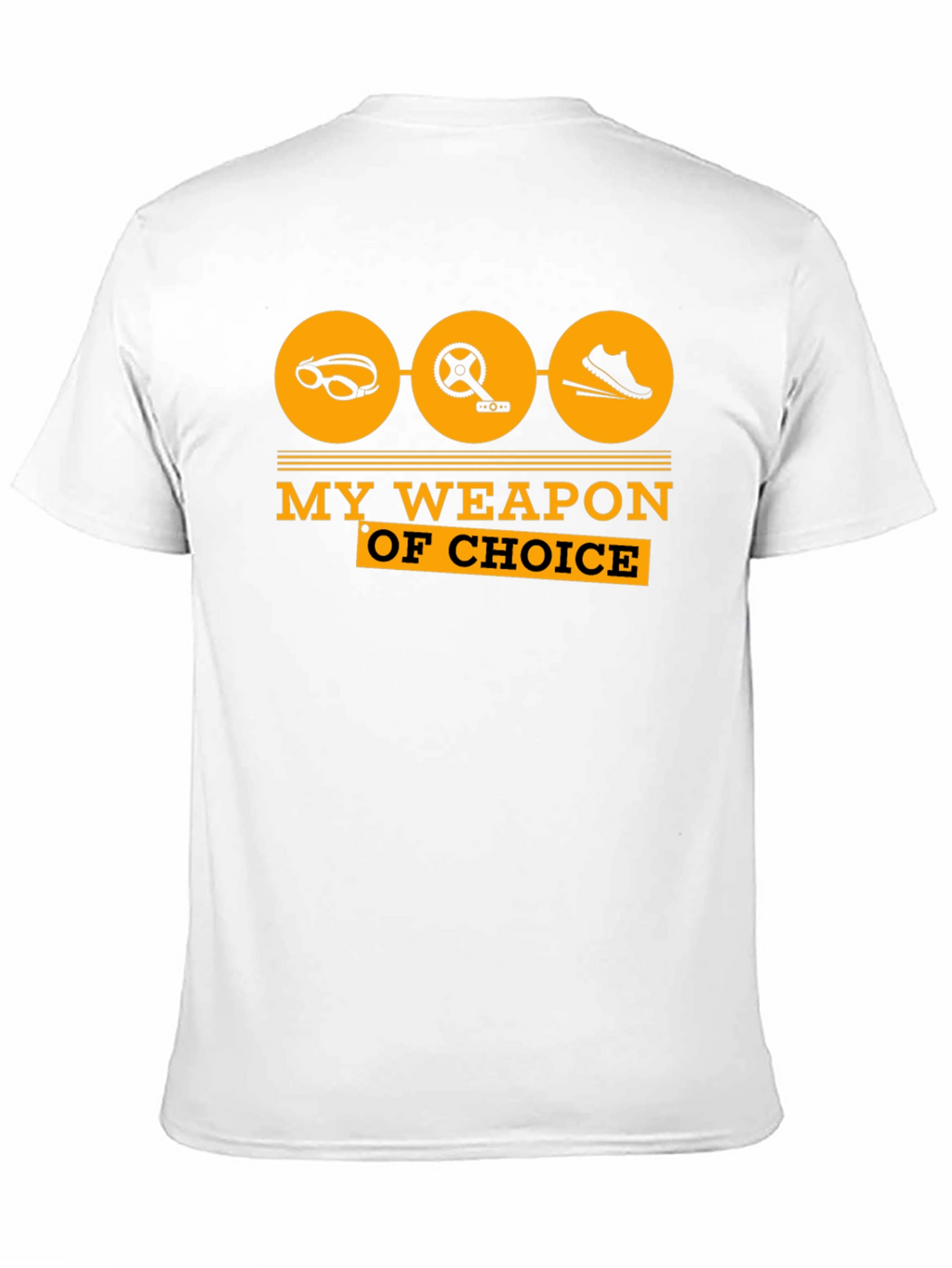 Triathlon T-Shirt: My Weapon of Choice - Black Tee