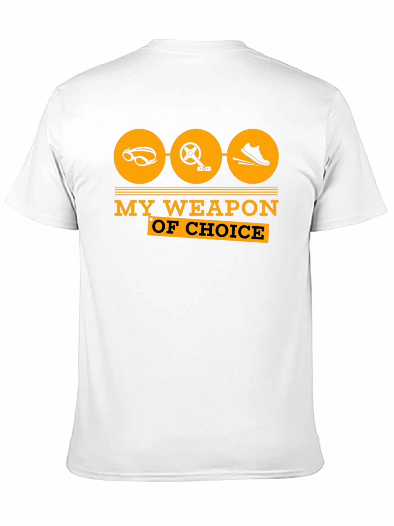 Triathlon T-Shirt: My Weapon of Choice - Black Tee