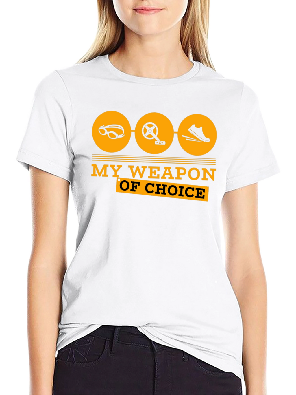 Triathlon T-Shirt: My Weapon of Choice - Black Tee