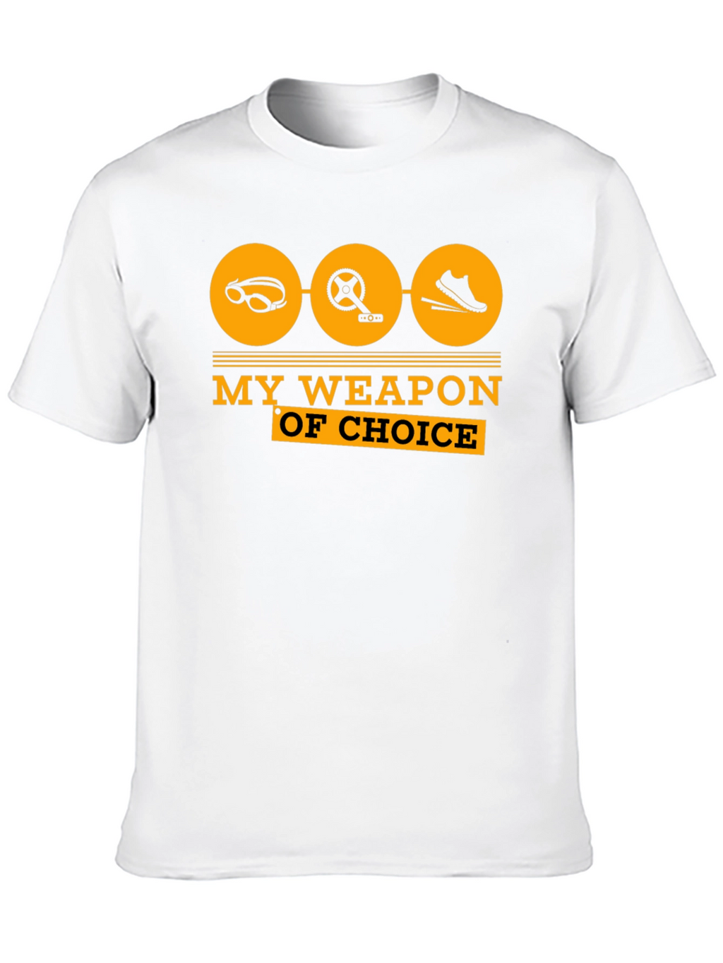 Triathlon T-Shirt: My Weapon of Choice - Black Tee