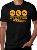 Triathlon T-Shirt: My Weapon of Choice - Black Tee