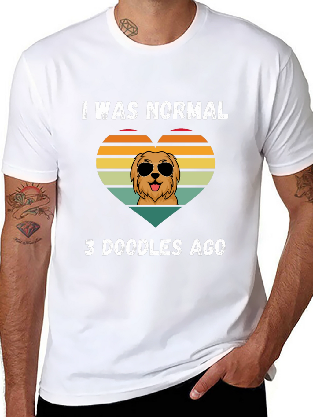 I Was Normal 3 Doodles Ago T-Shirt