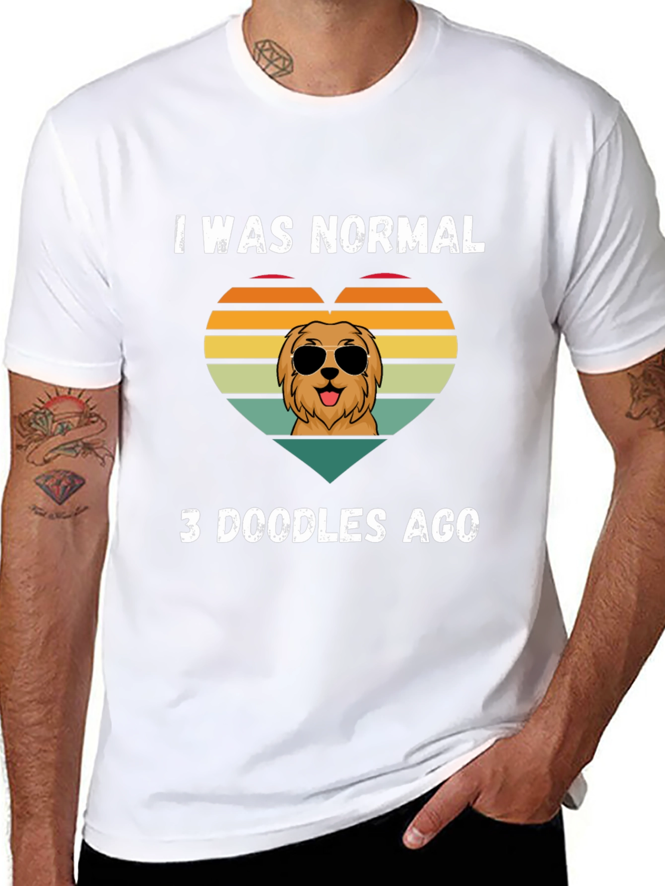 I Was Normal 3 Doodles Ago T-Shirt