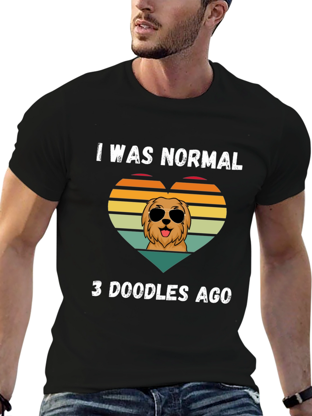 I Was Normal 3 Doodles Ago T-Shirt