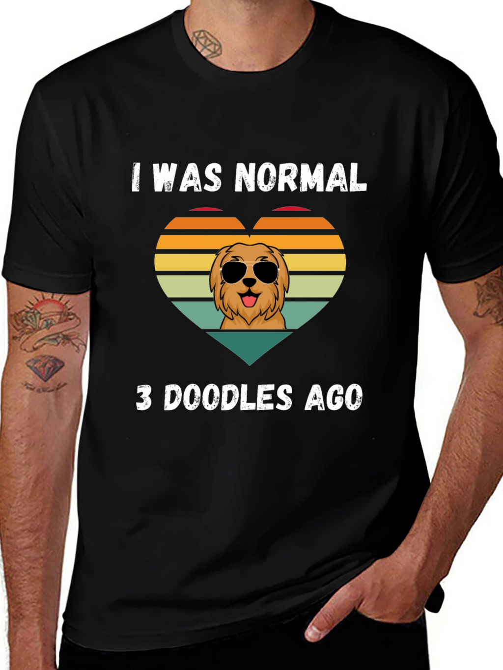 I Was Normal 3 Doodles Ago T-Shirt
