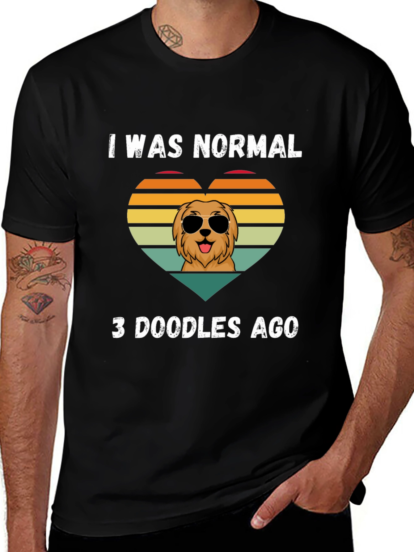 I Was Normal 3 Doodles Ago T-Shirt