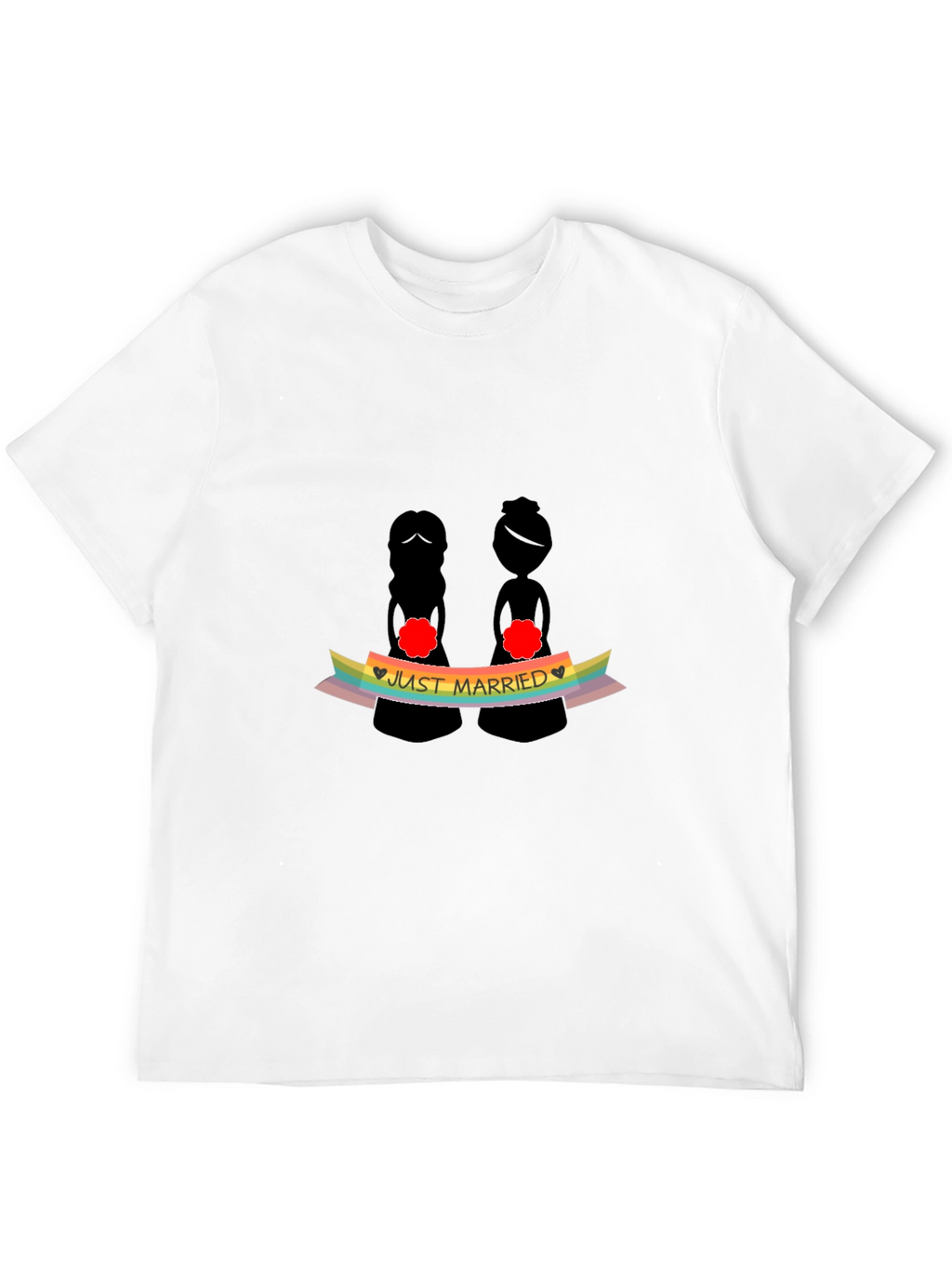 Just Married LGBTQ+ Pride T-Shirt