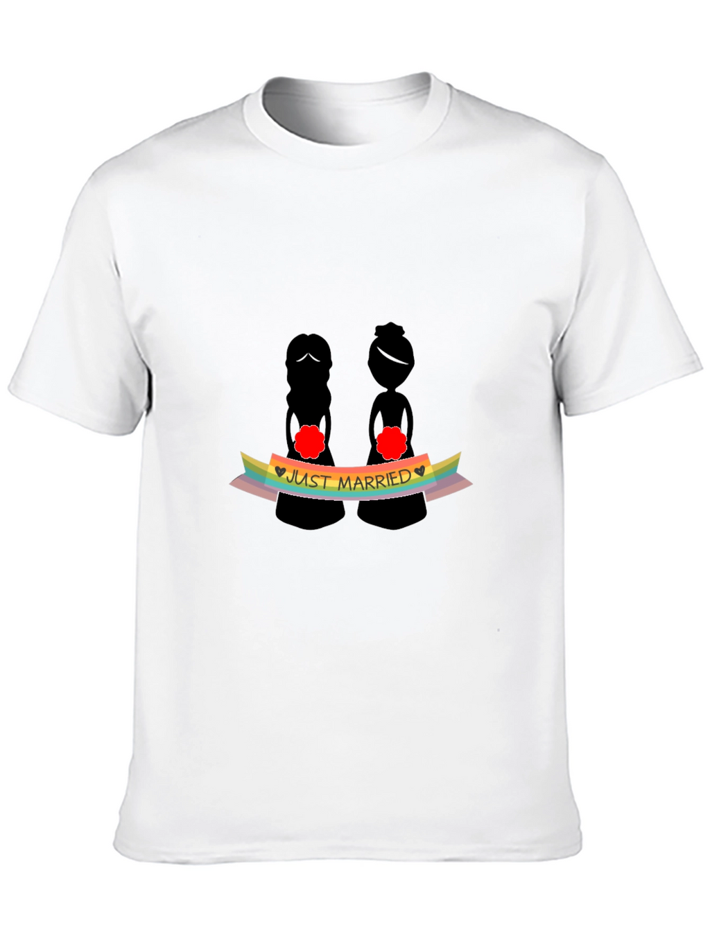 Just Married LGBTQ+ Pride T-Shirt
