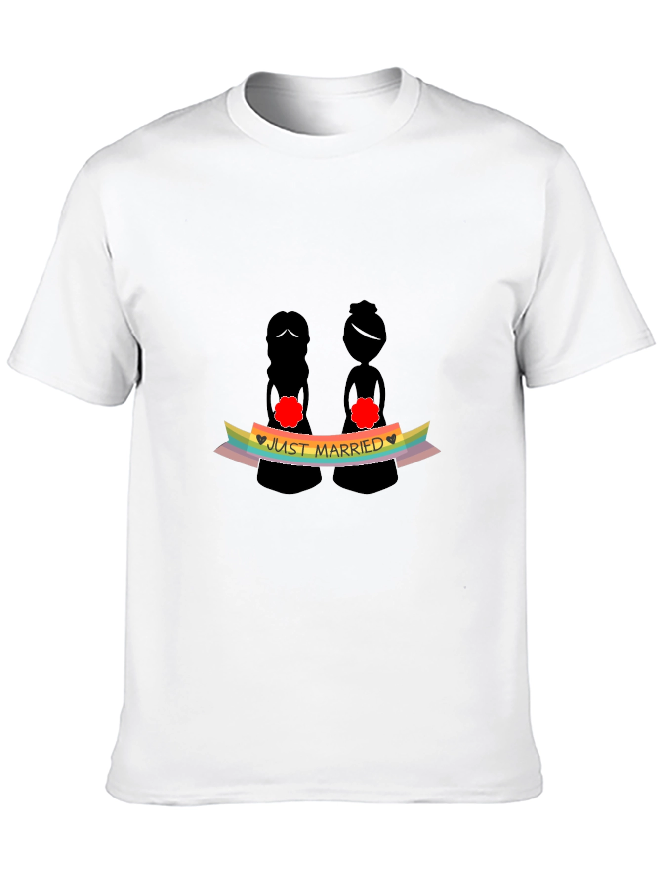 Just Married LGBTQ+ Pride T-Shirt