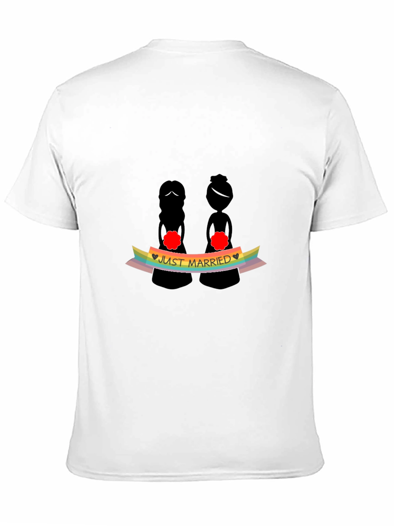 Just Married LGBTQ+ Pride T-Shirt