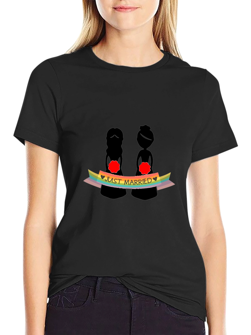 Just Married LGBTQ+ Pride T-Shirt