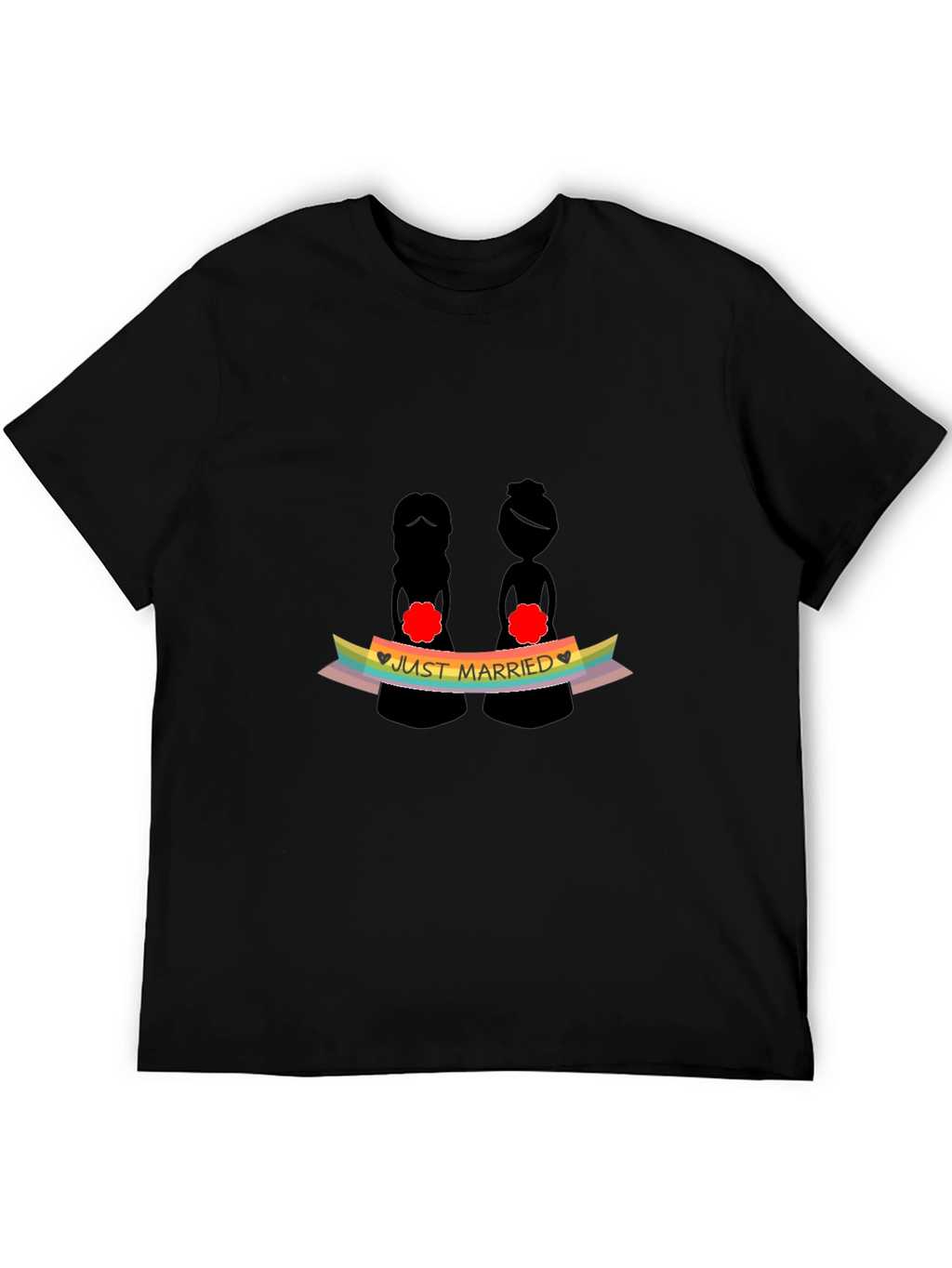 Just Married LGBTQ+ Pride T-Shirt