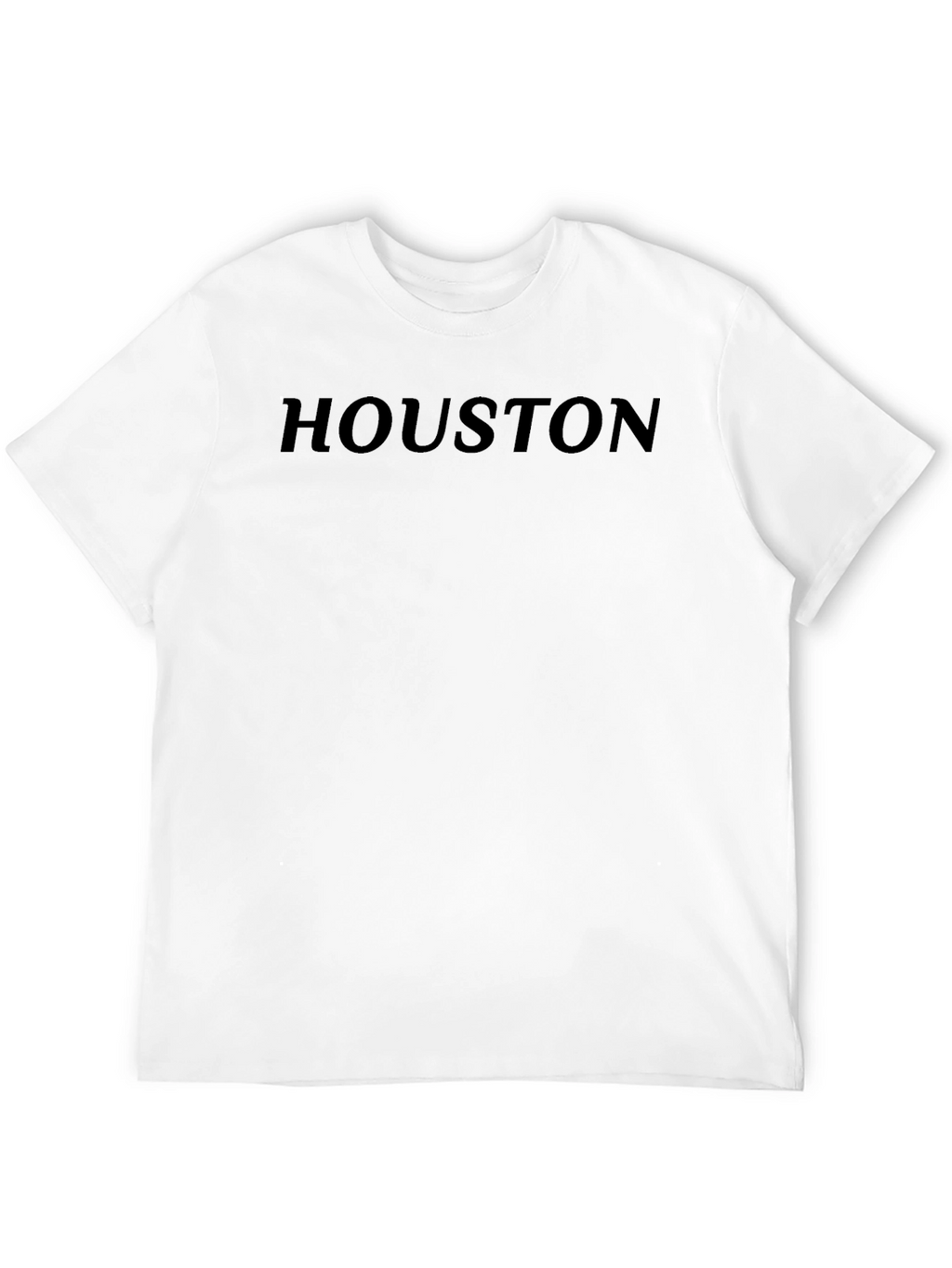 Houston Graphic Tee - Black Cotton Comfort