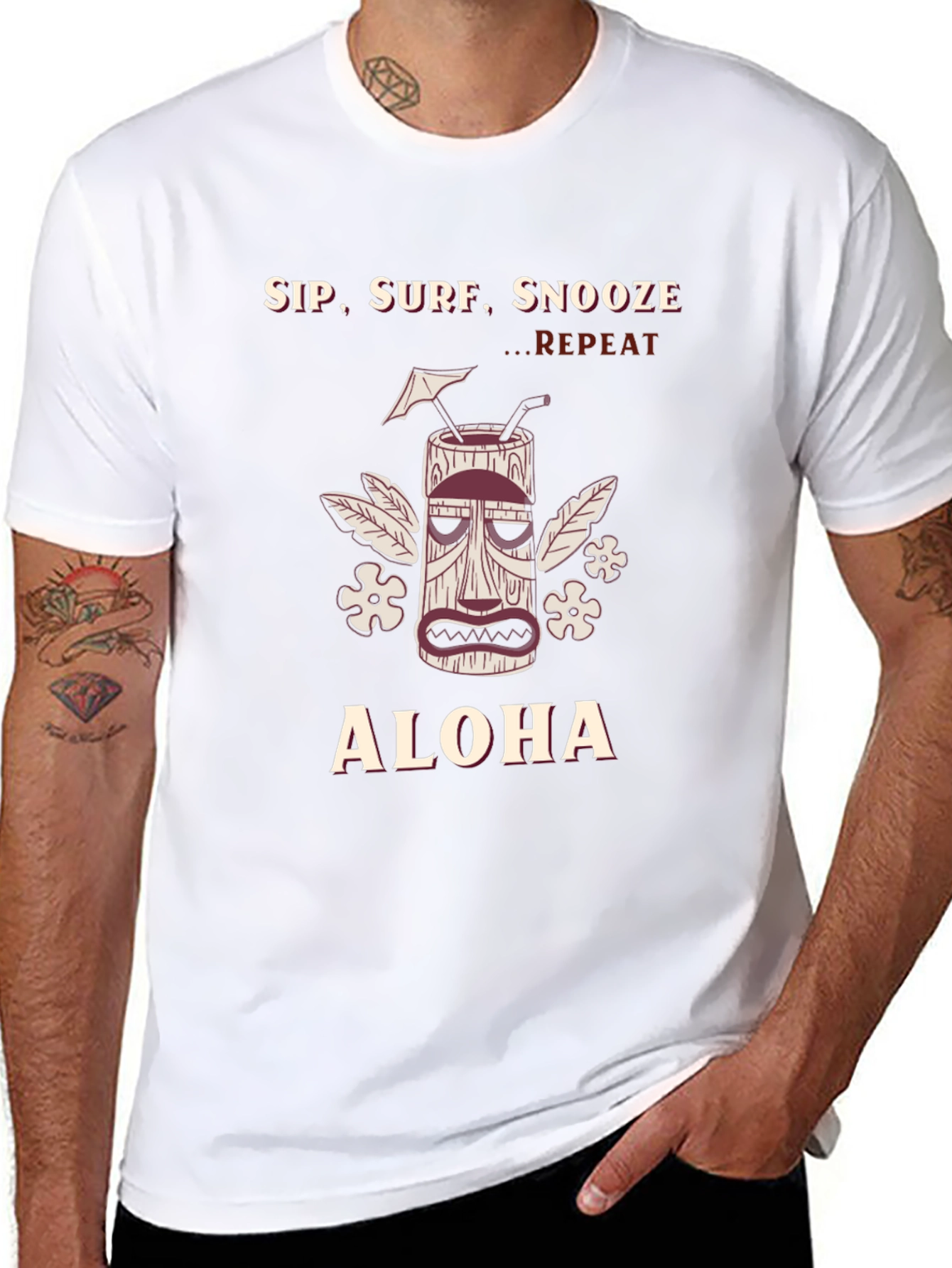 Sip Surf Snooze Aloha Graphic T-Shirt