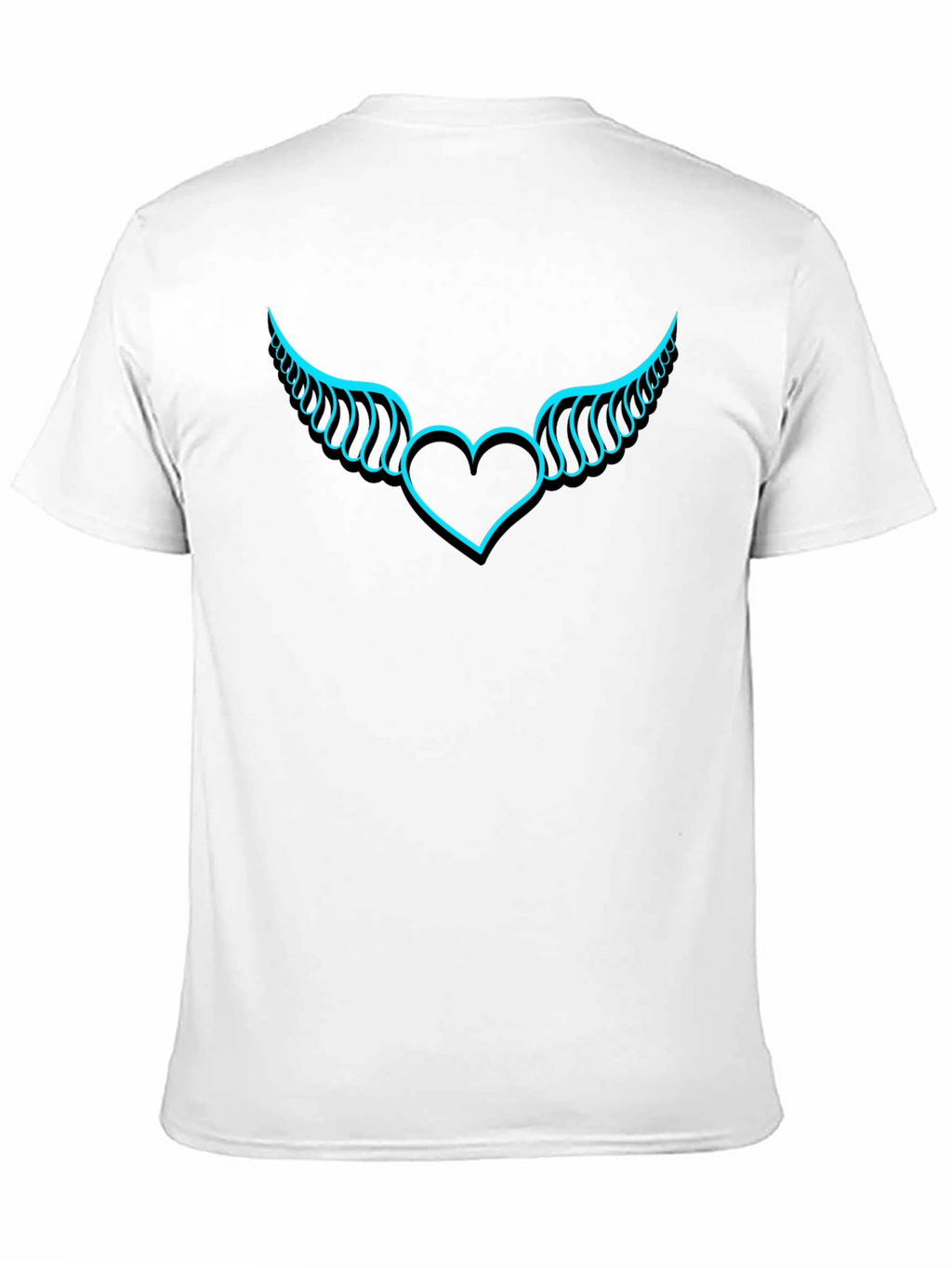 Winged Heart Graphic T-Shirt - Black