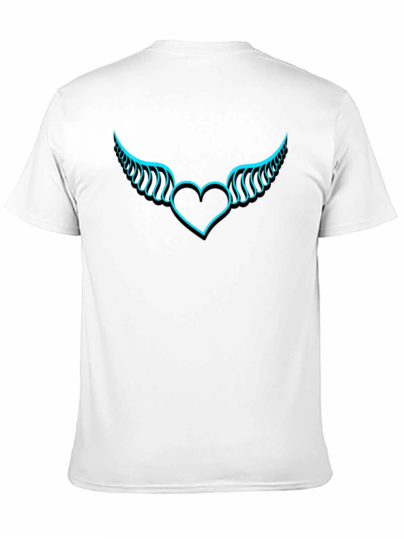 Winged Heart Graphic T-Shirt - Black