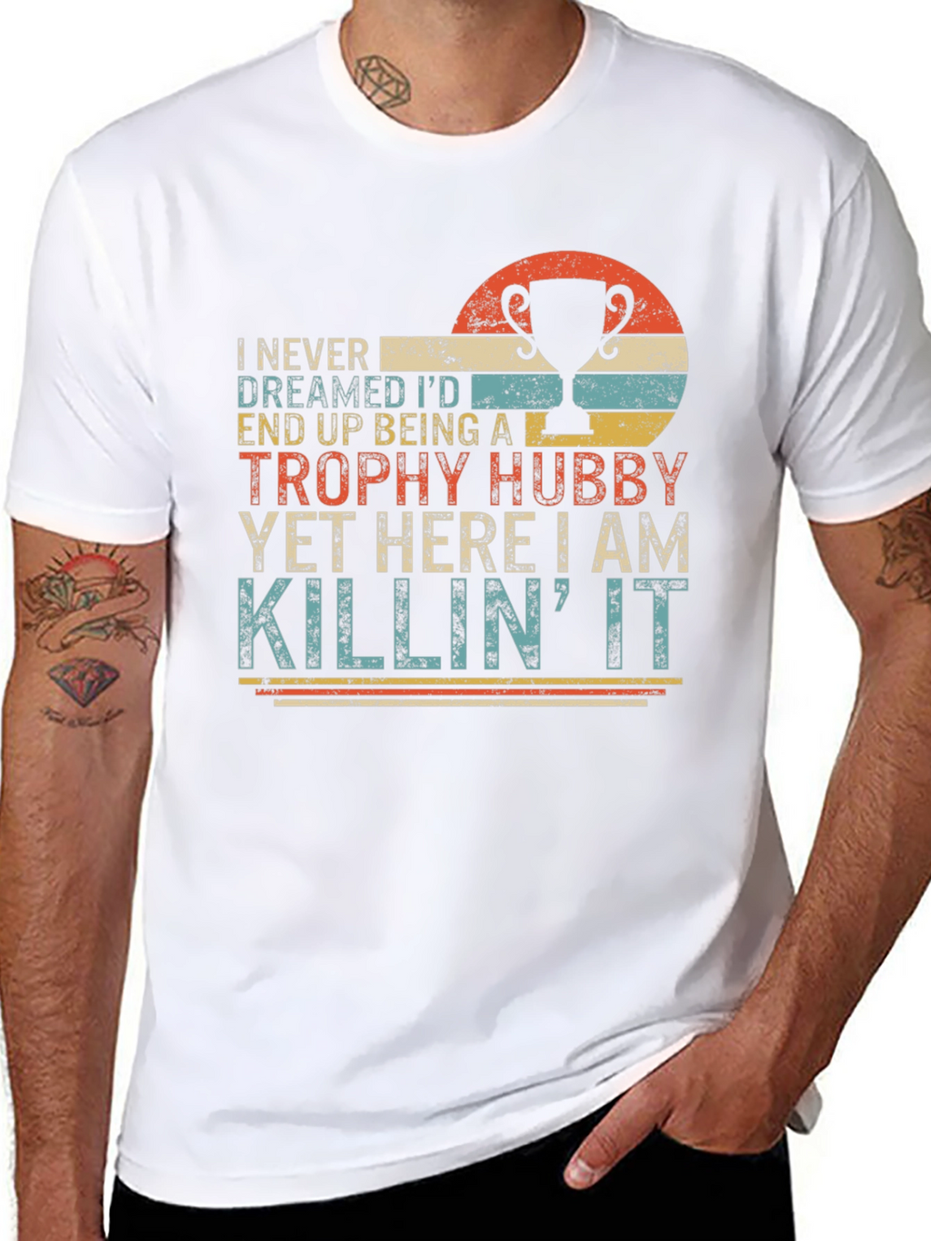 Trophy Hubby T-Shirt - Funny Husband Tee