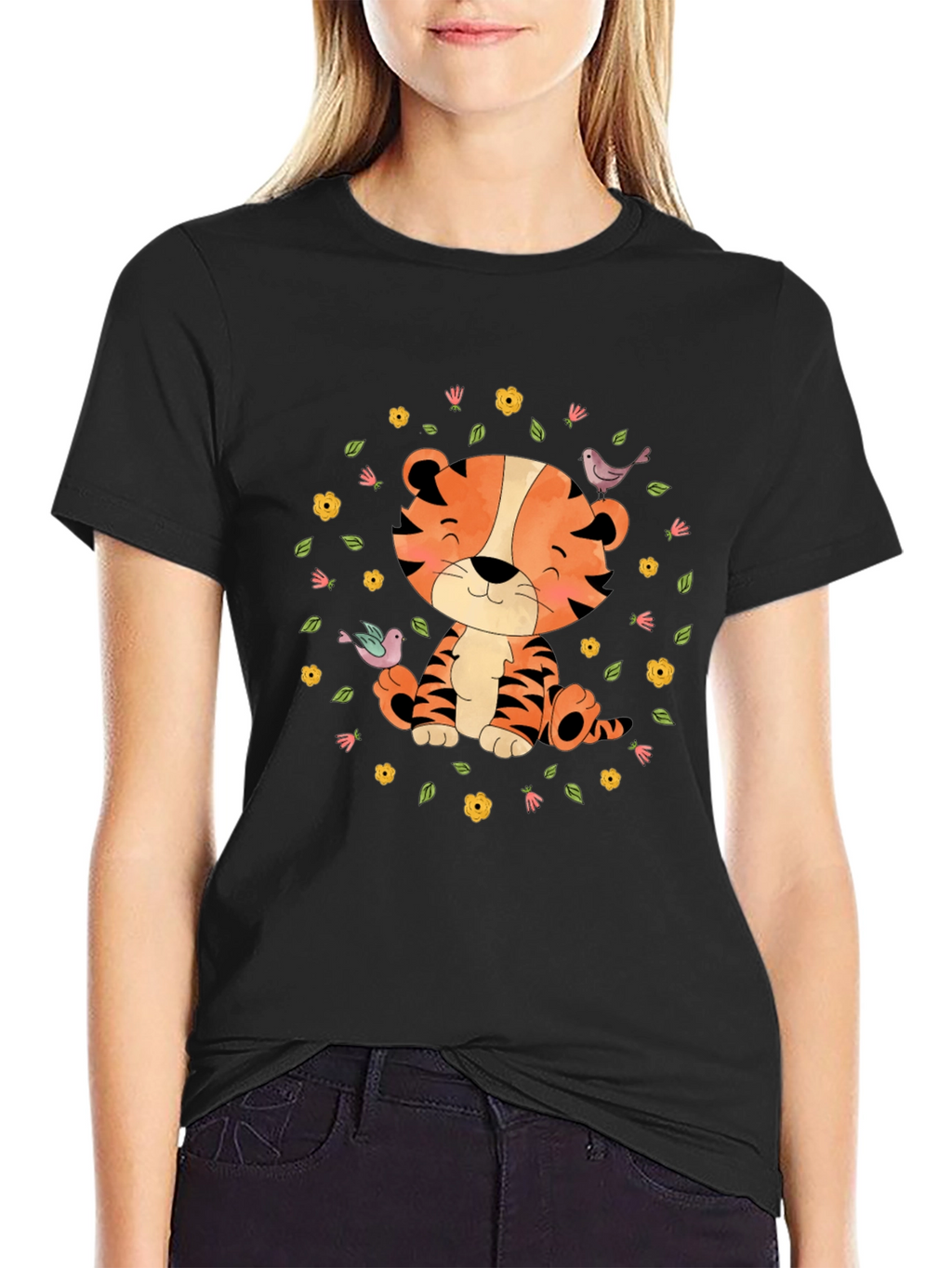 Cute Tiger T-Shirt: Cartoon Animal Graphic Tee