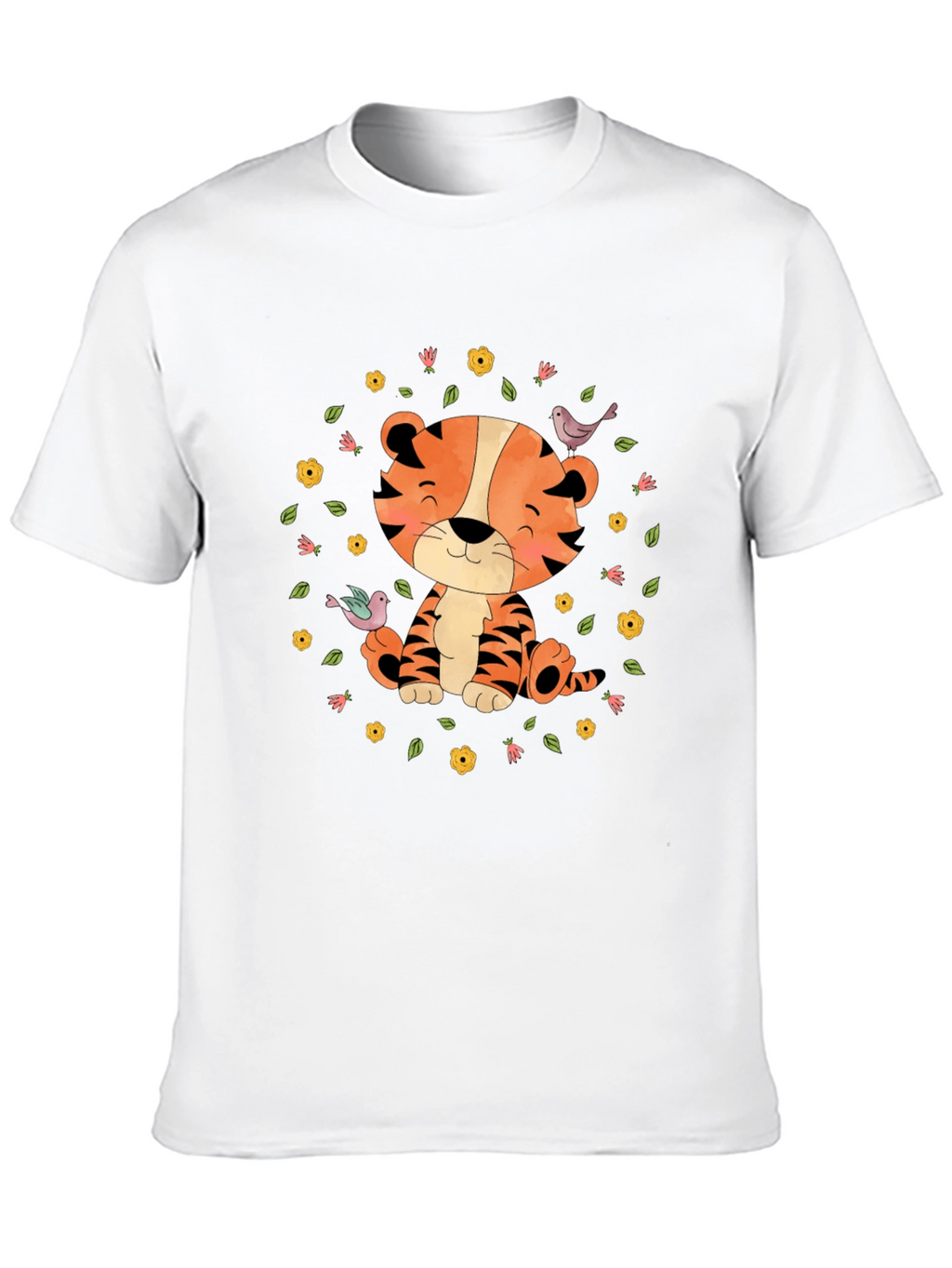 Cute Tiger T-Shirt: Cartoon Animal Graphic Tee